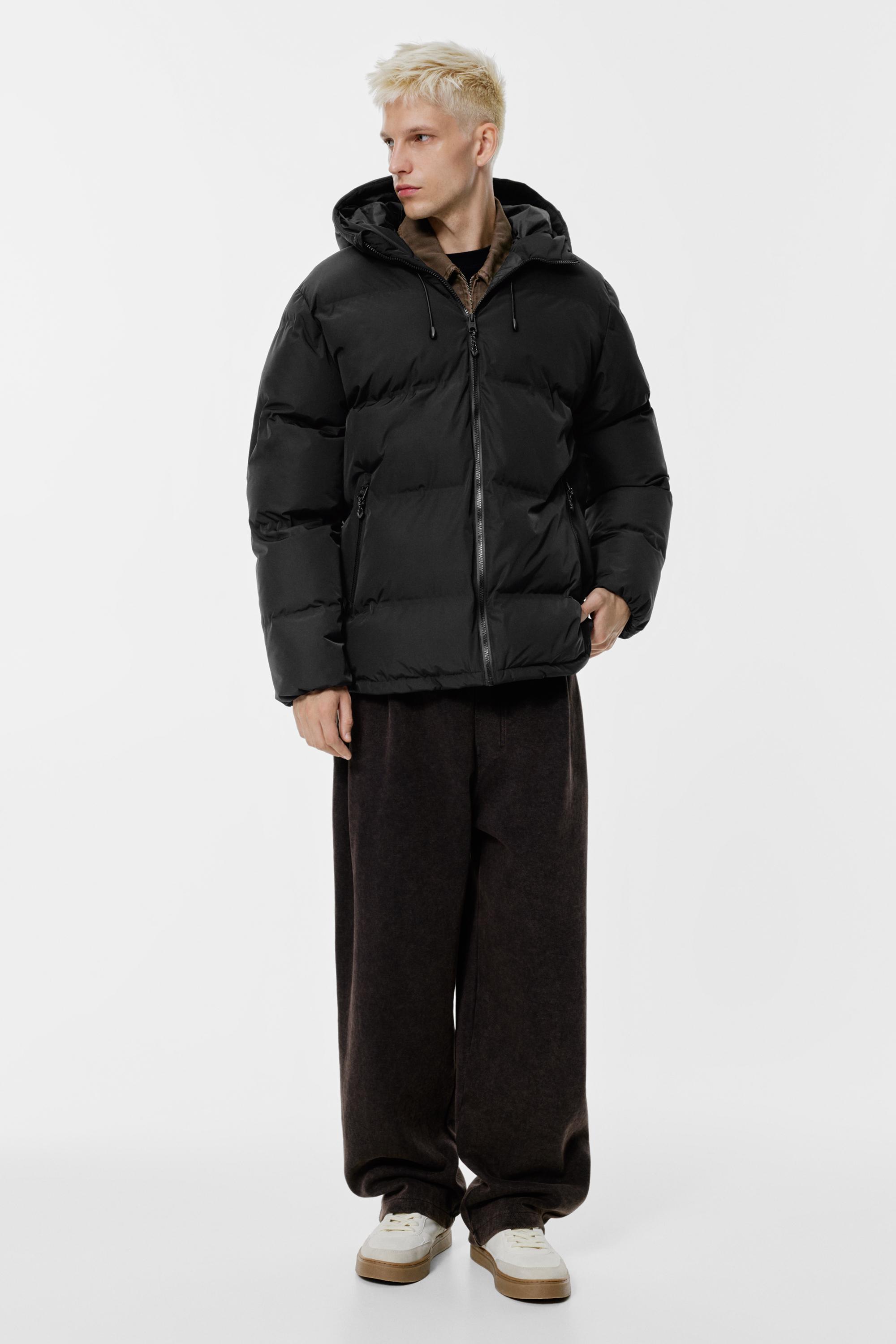 Kapüşonlu, ısıyla mühürlenmiş şişme ceket - Görsel 22