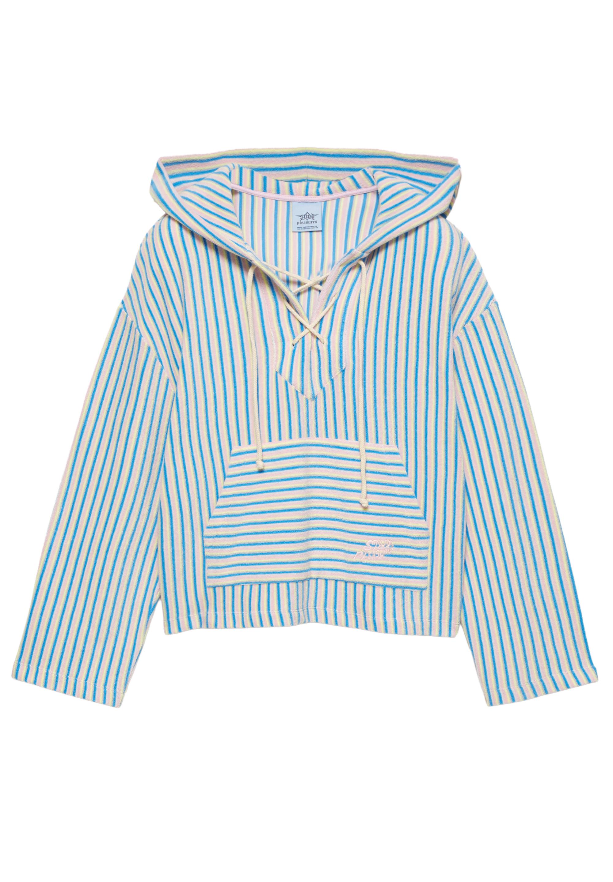 Pleasures x STWD towelling hoodie — Striped
