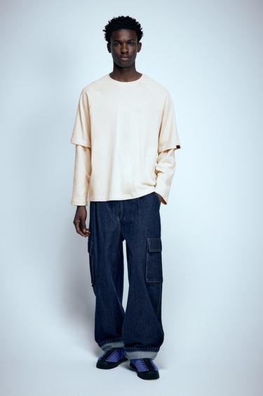 Double sleeve T-shirt — Sand 5