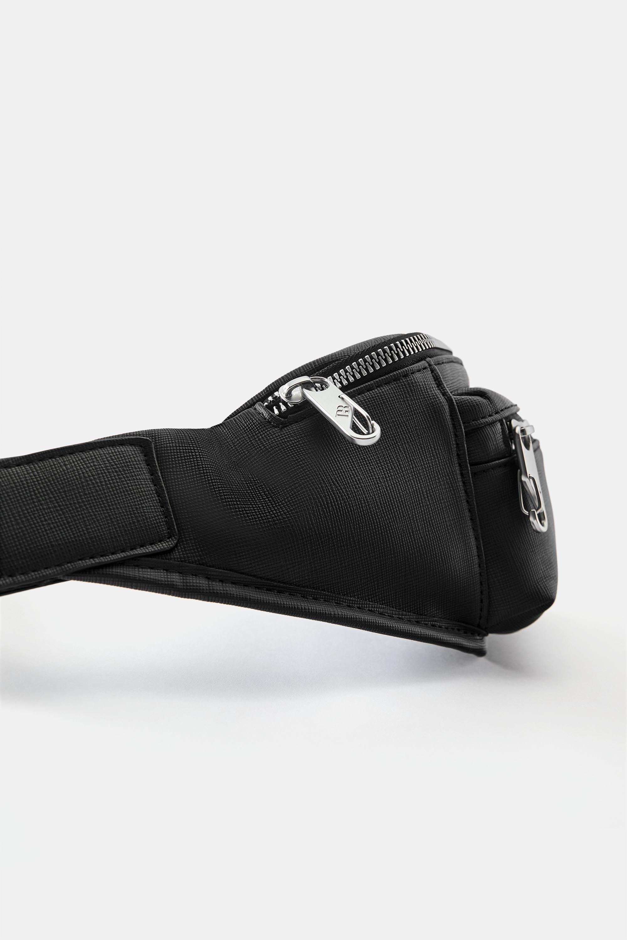 Multi-pocket belt bag — Black