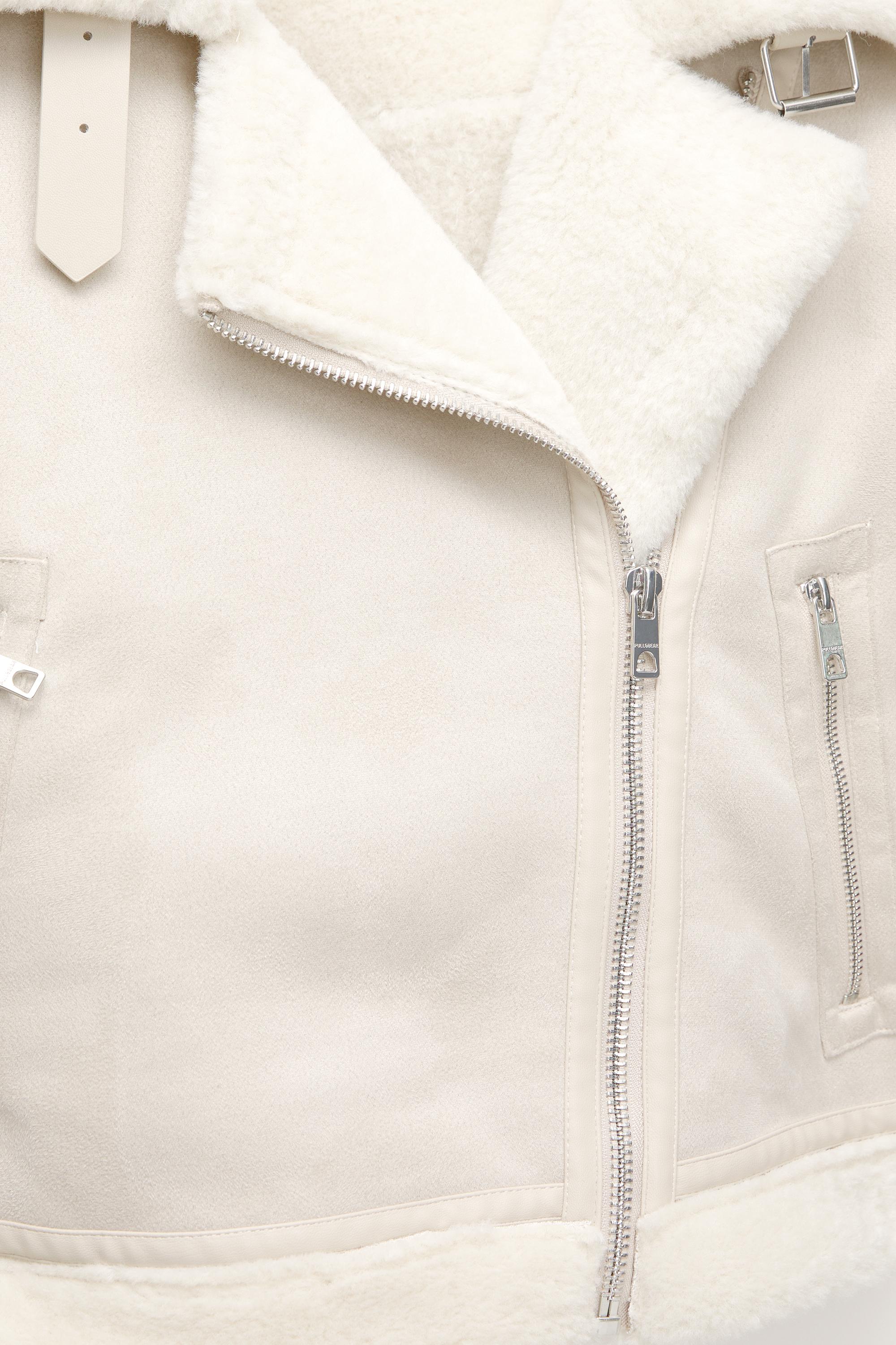 Short Reversible Jacket — Ecru