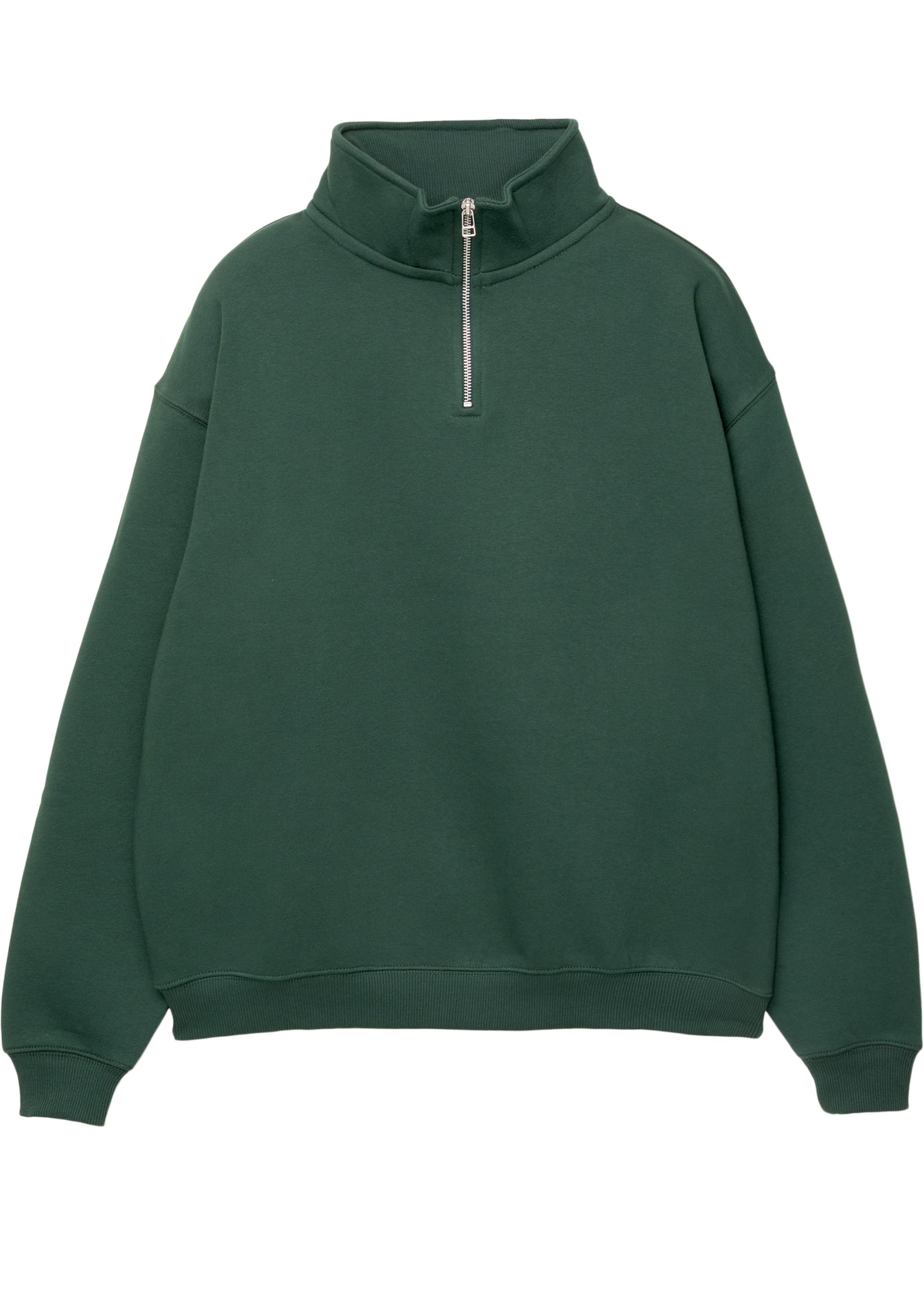 Fermuarlı dik yaka basic sweatshirt - Görsel 32
