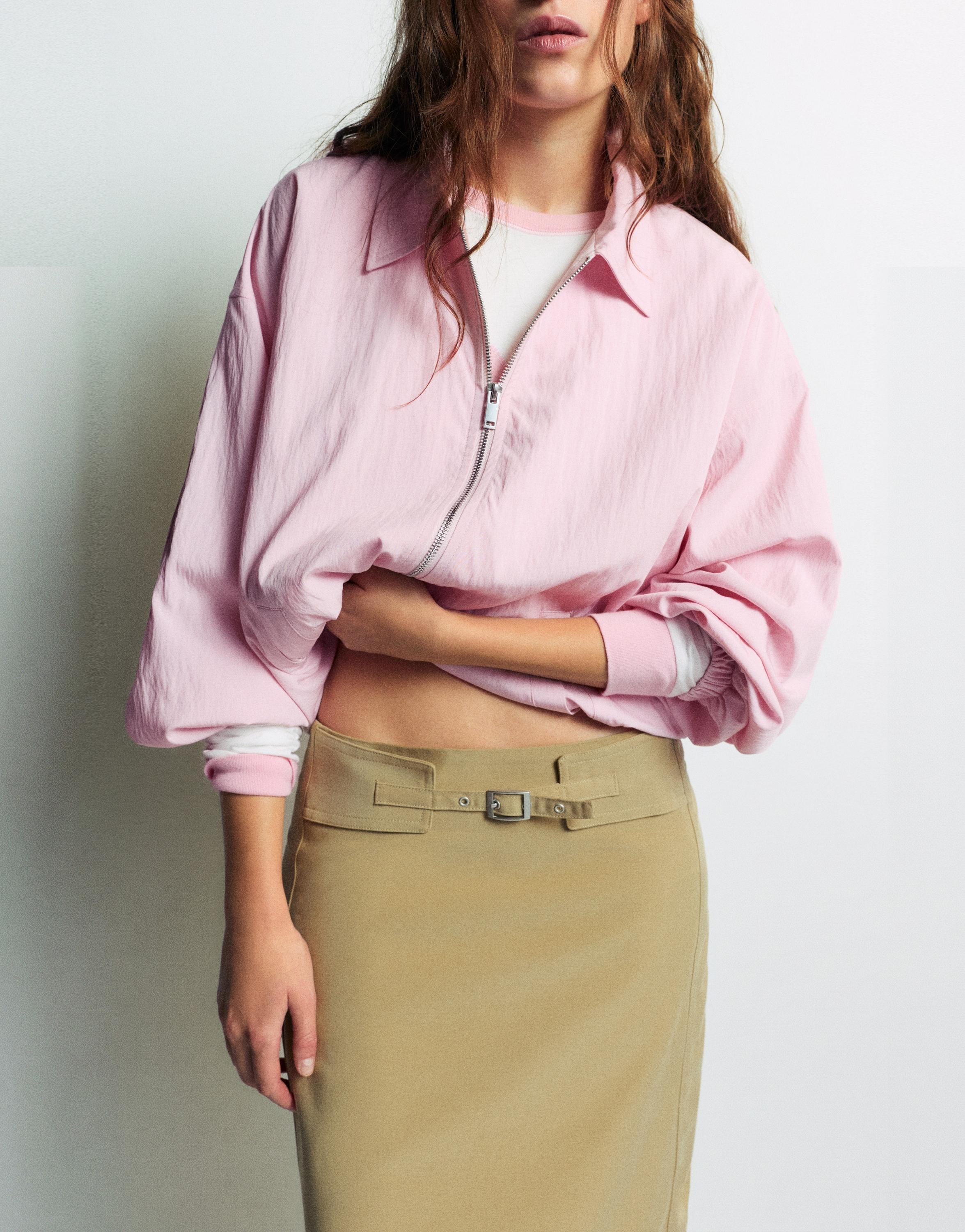 Pull&Bear Oversize akışkan ceket görsel 5