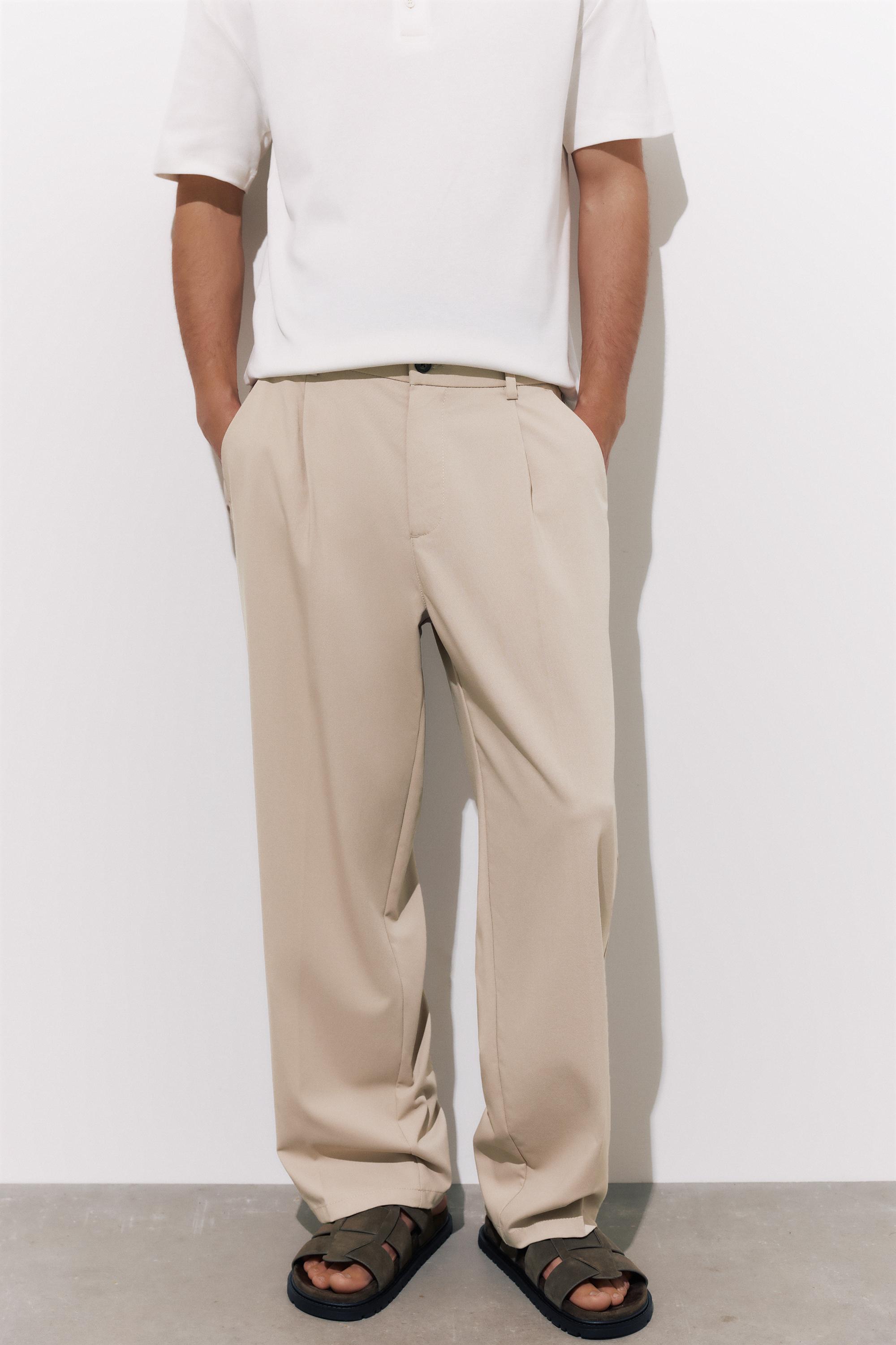 Tailored fit geniş paça pantolon - Görsel 9