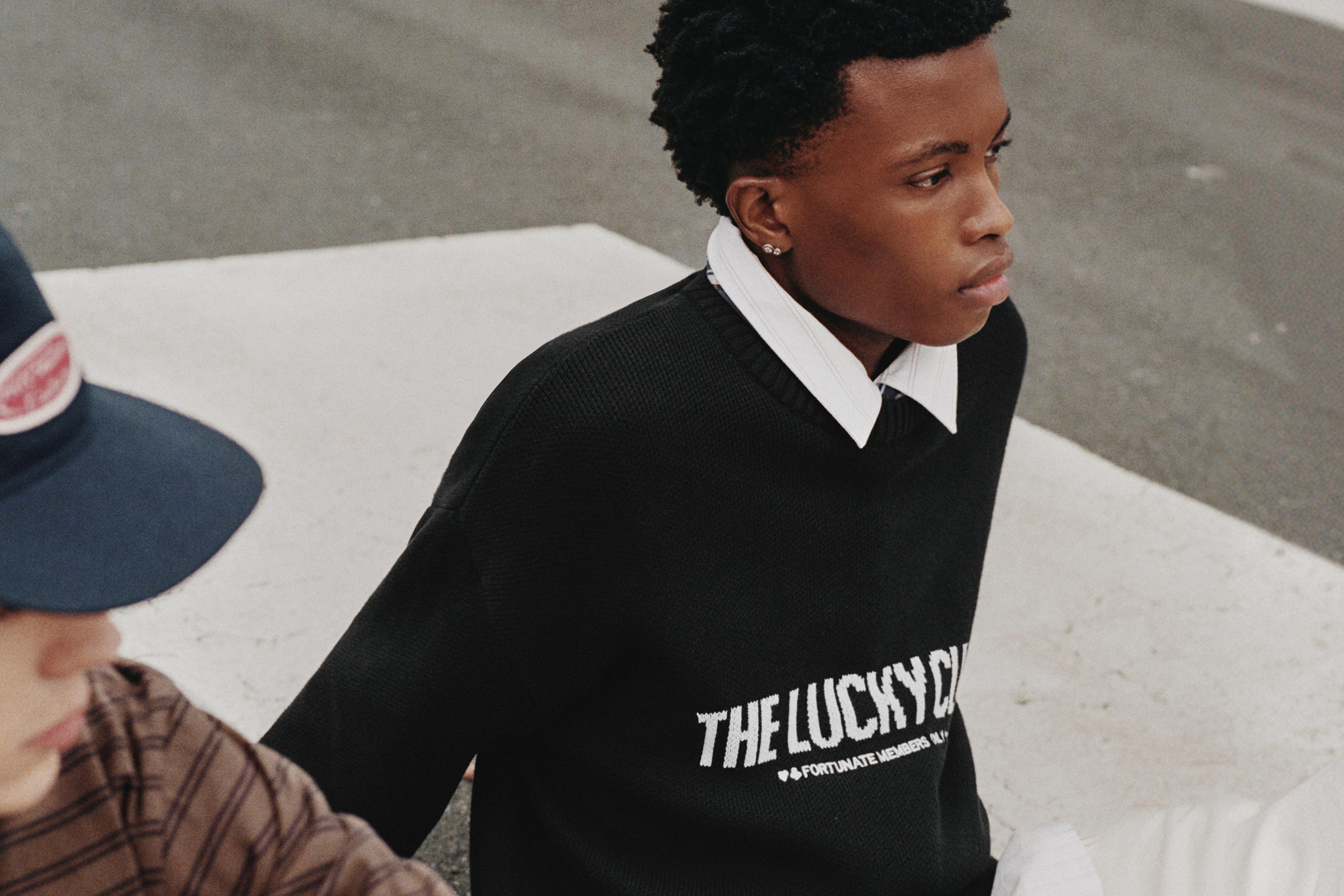 STWD graphic jumper — Black