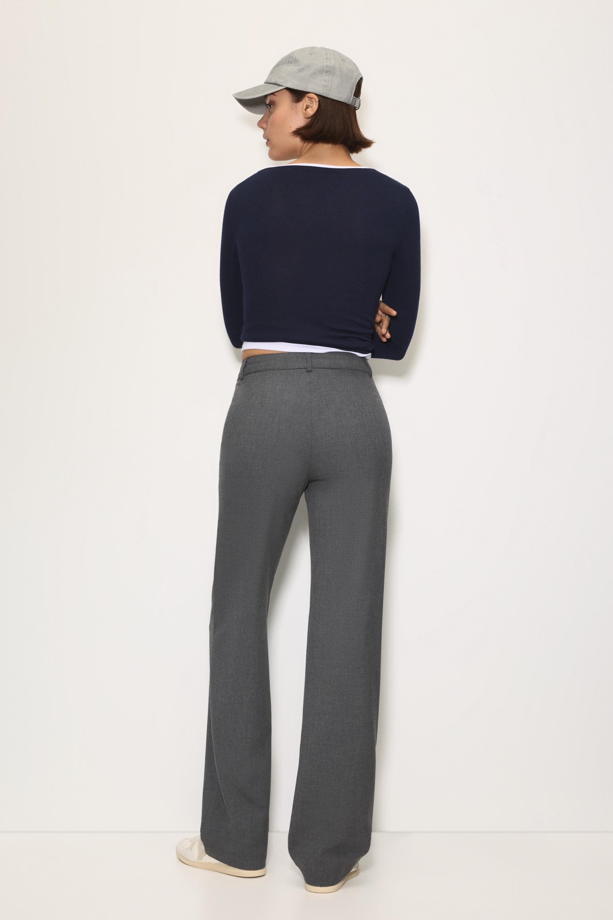 Smart trousers with seam detail — Grey