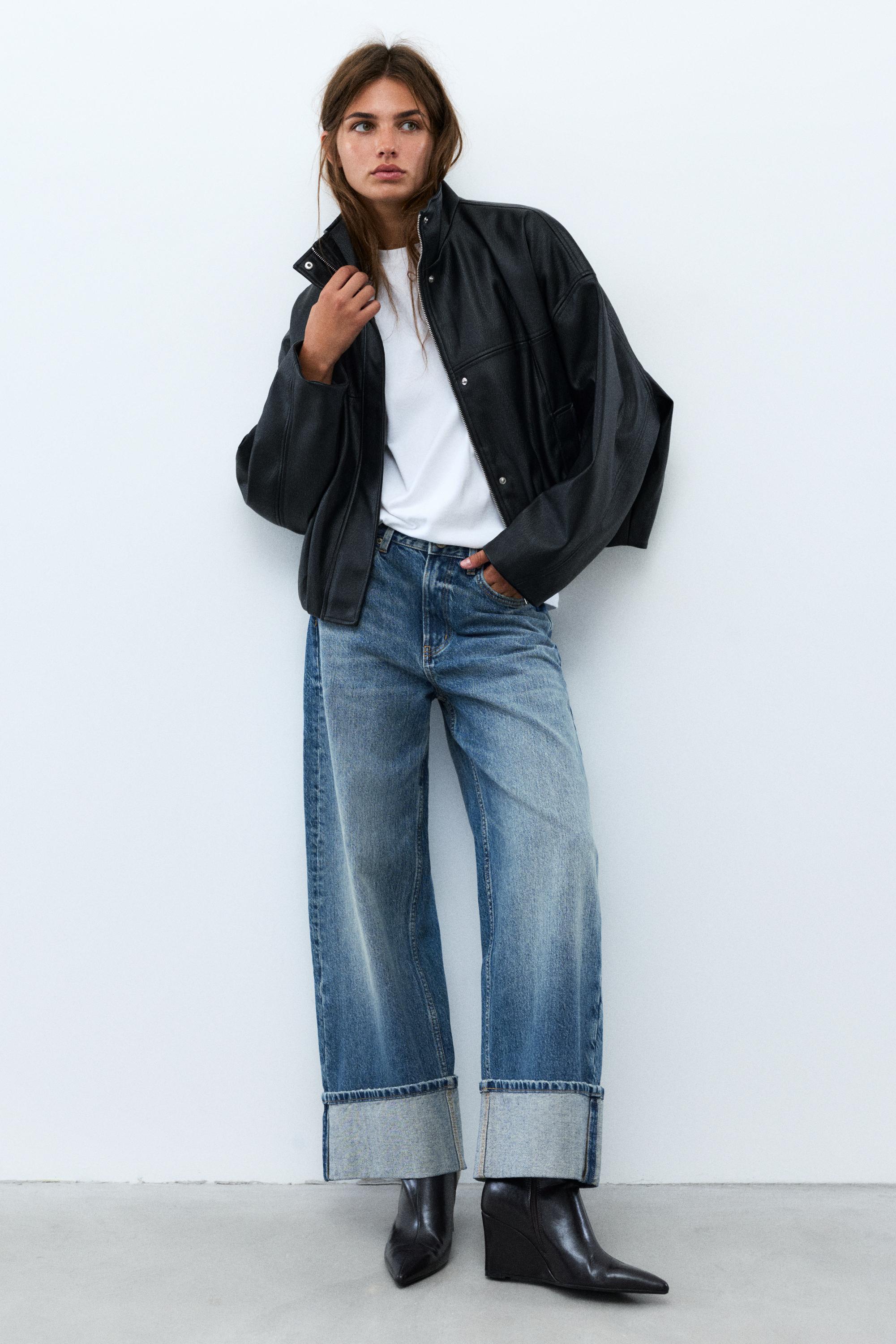 Jeans baggy vuelta bajo