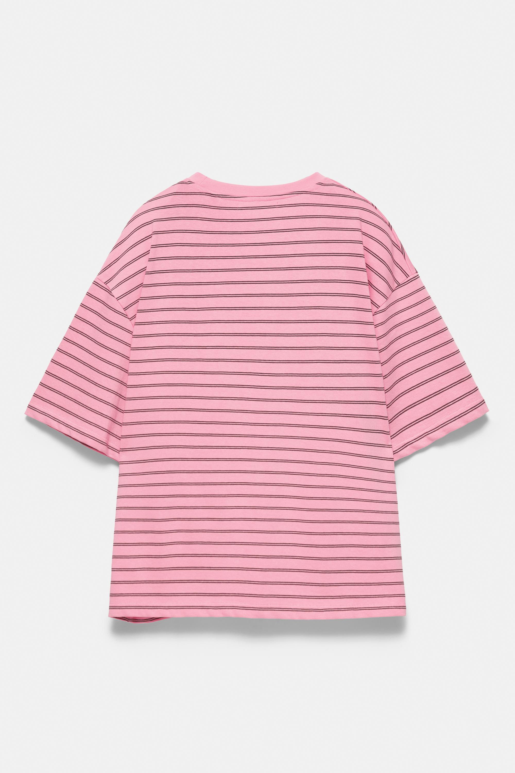 Oversize short sleeve T-shirt — Pink