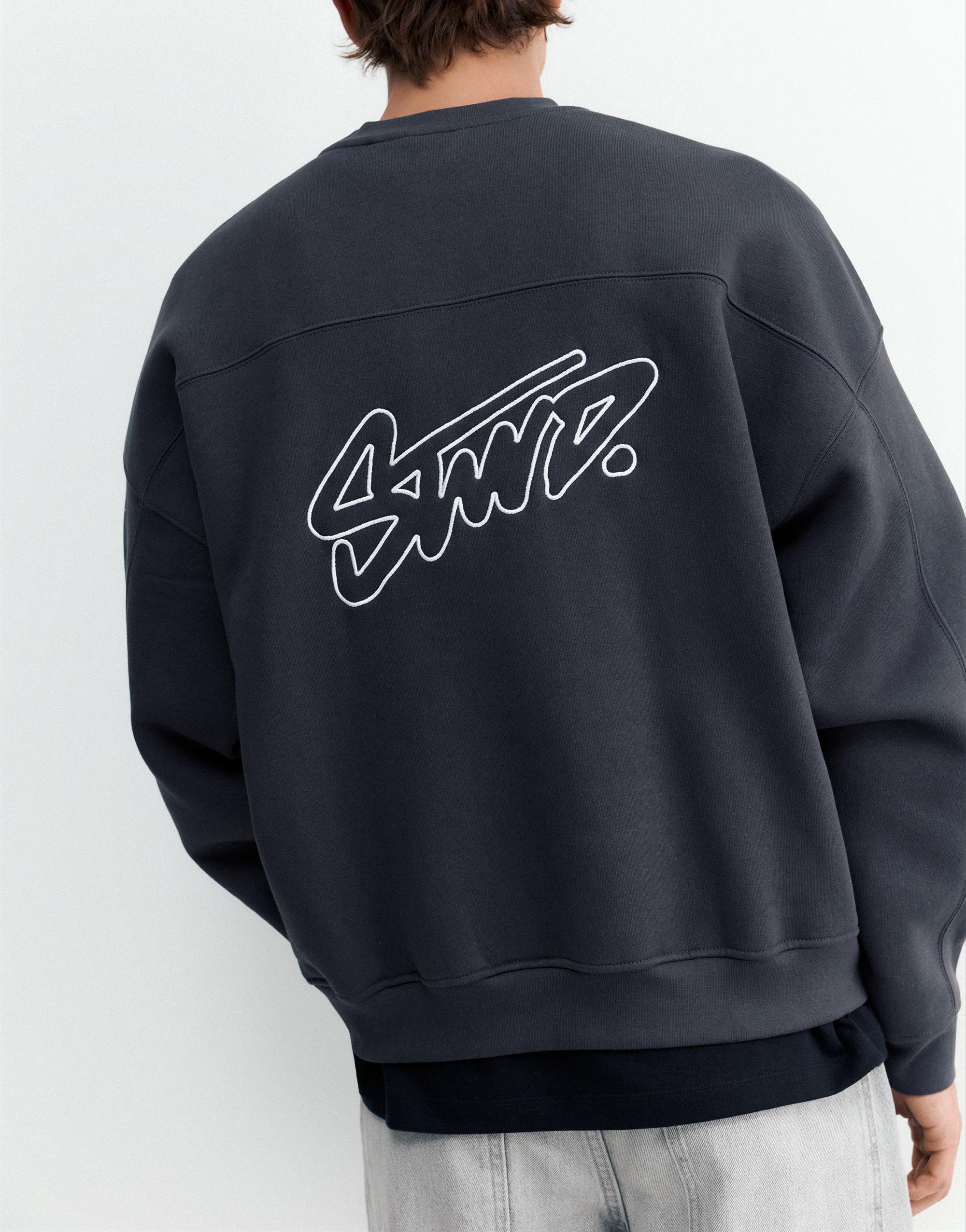 STWD boxy sweatshirt — Anthracite grey
