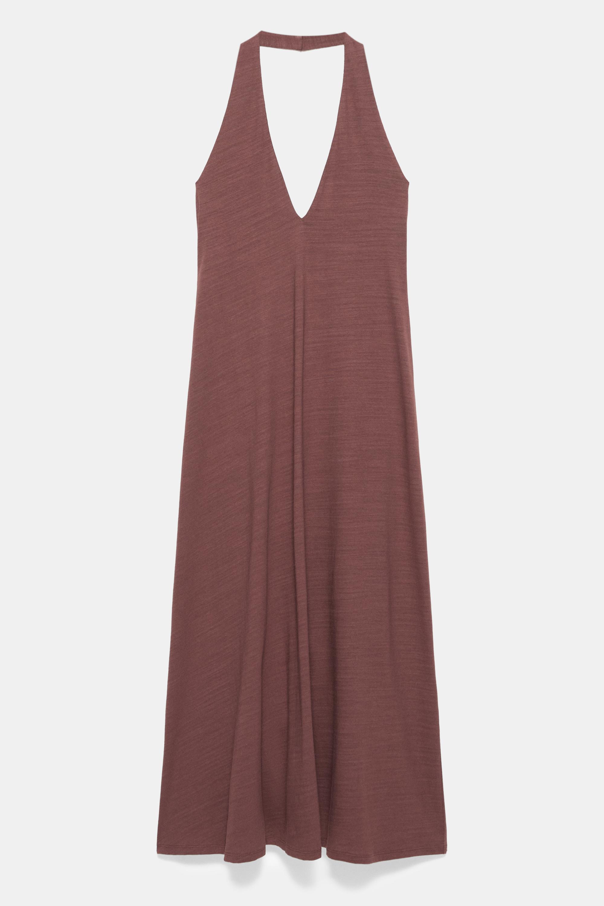 Halter midi elbise - Görsel 4