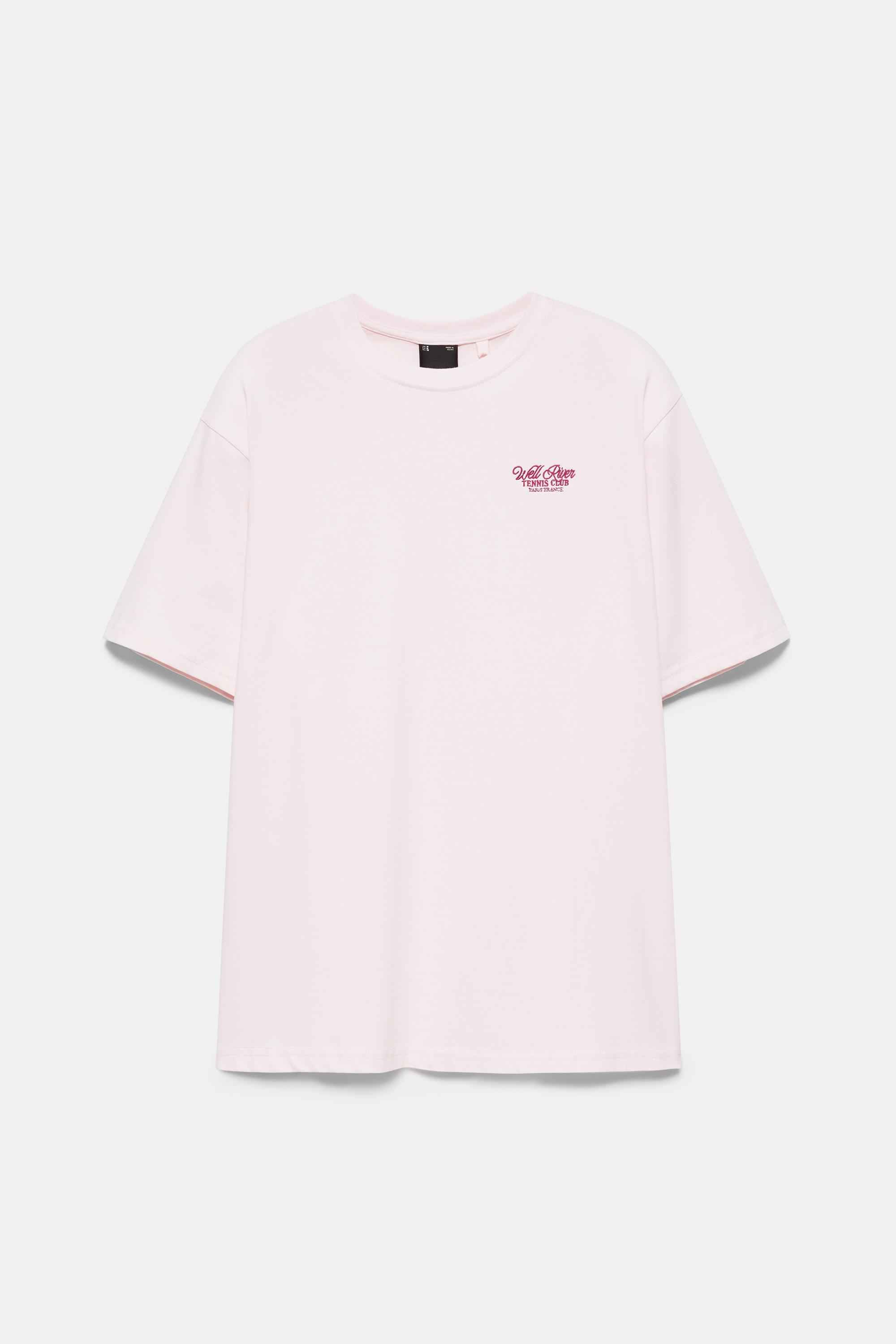 Tennis Club graphic T-shirt — Pink