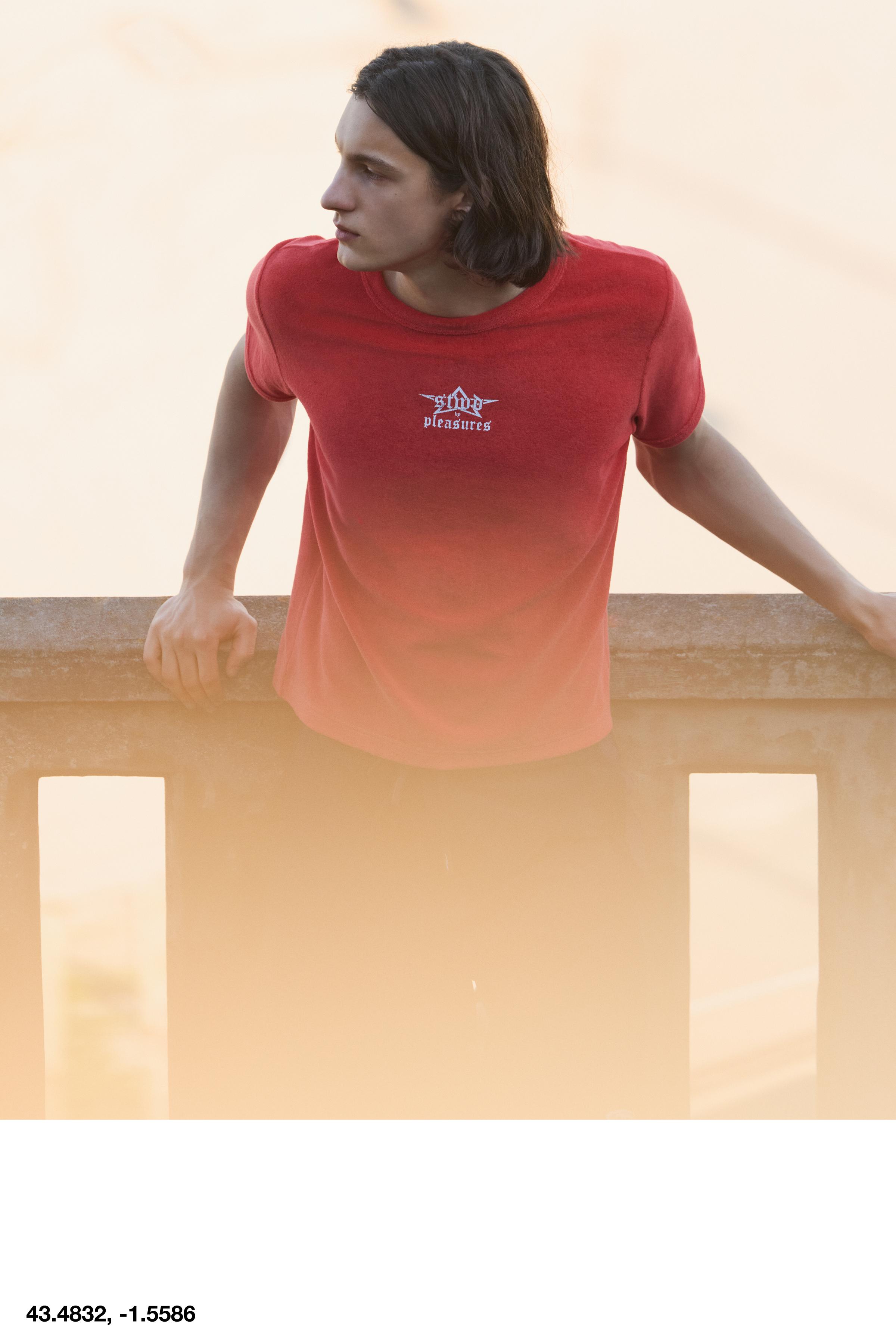 Pleasures x STWD towelling T-shirt — Red