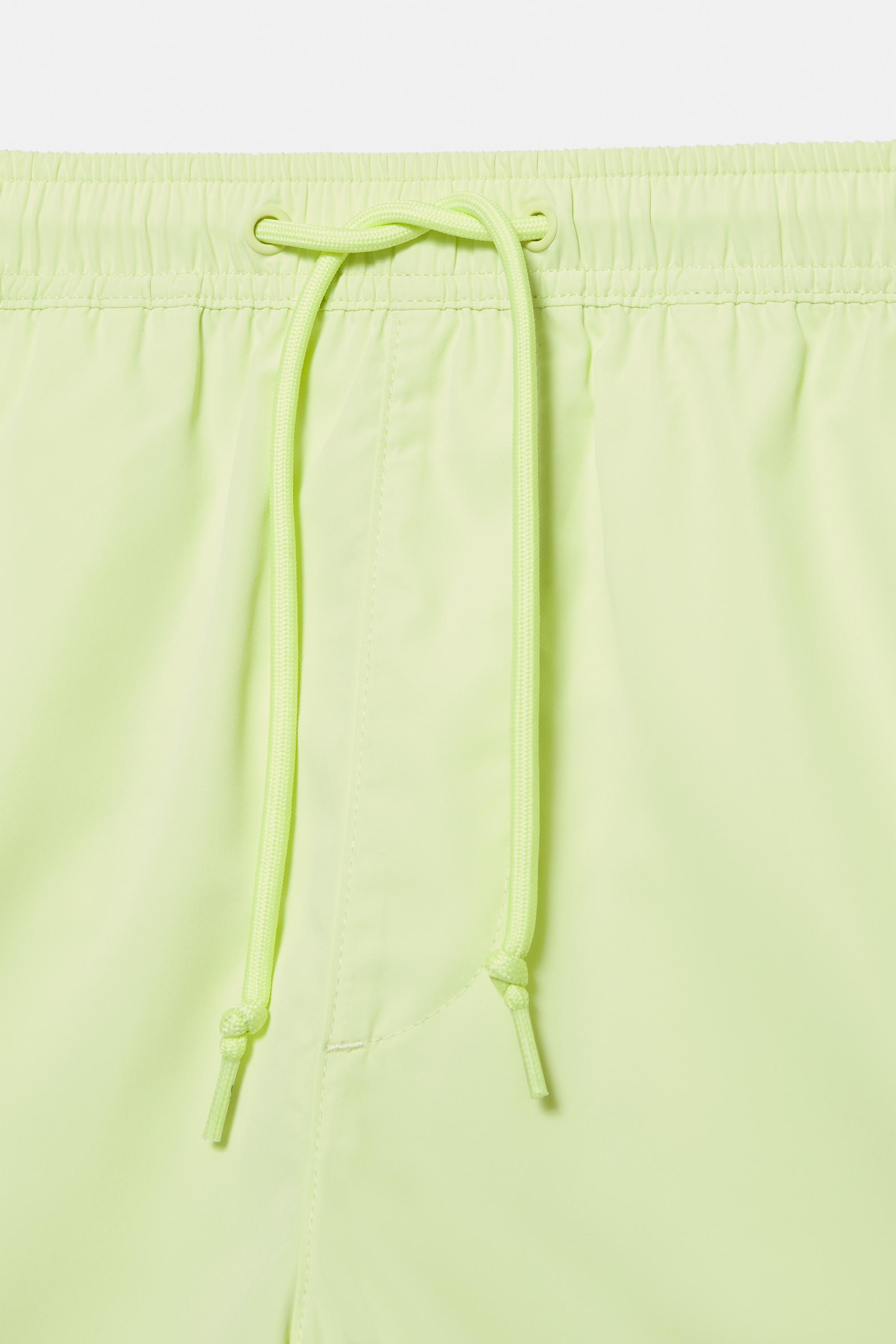 Basic swimming trunks — Lime