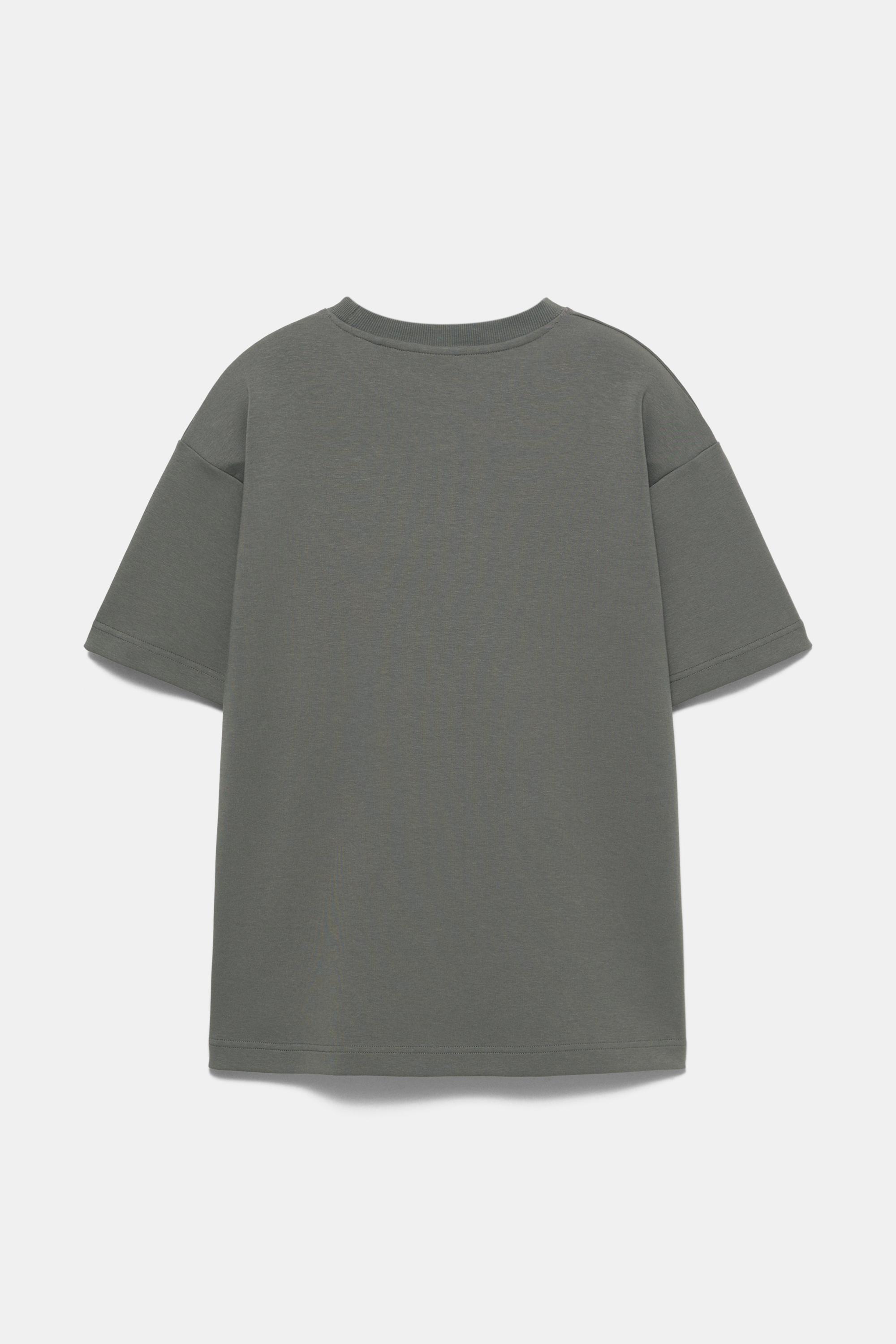 Basic short sleeve sweatshirt — Anthracite grey