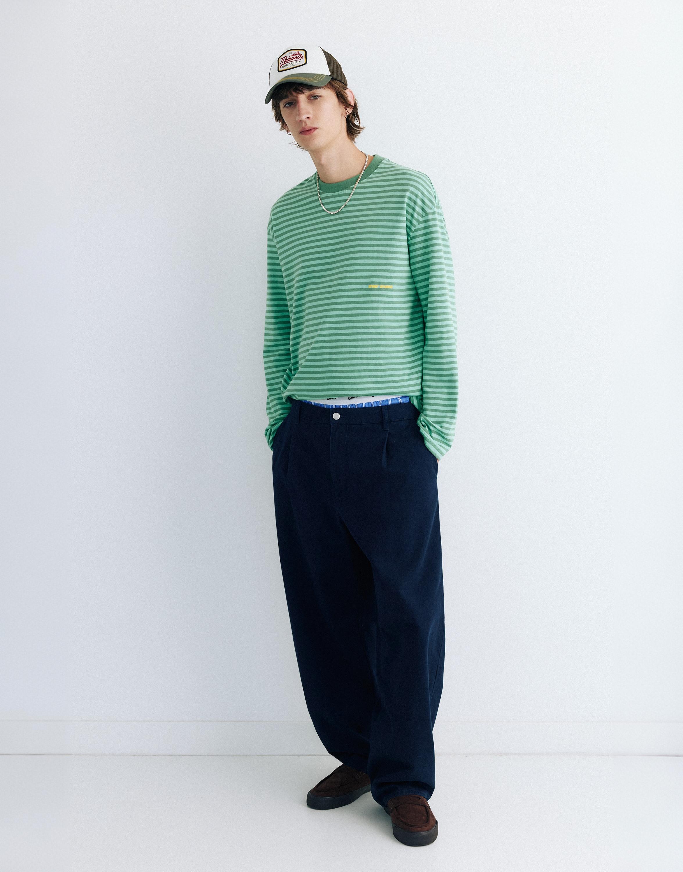 Striped STWD T-shirt — Green