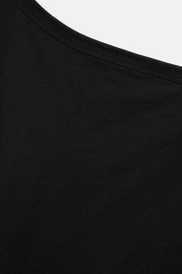 Asymmetric oversize T-shirt — Black 6