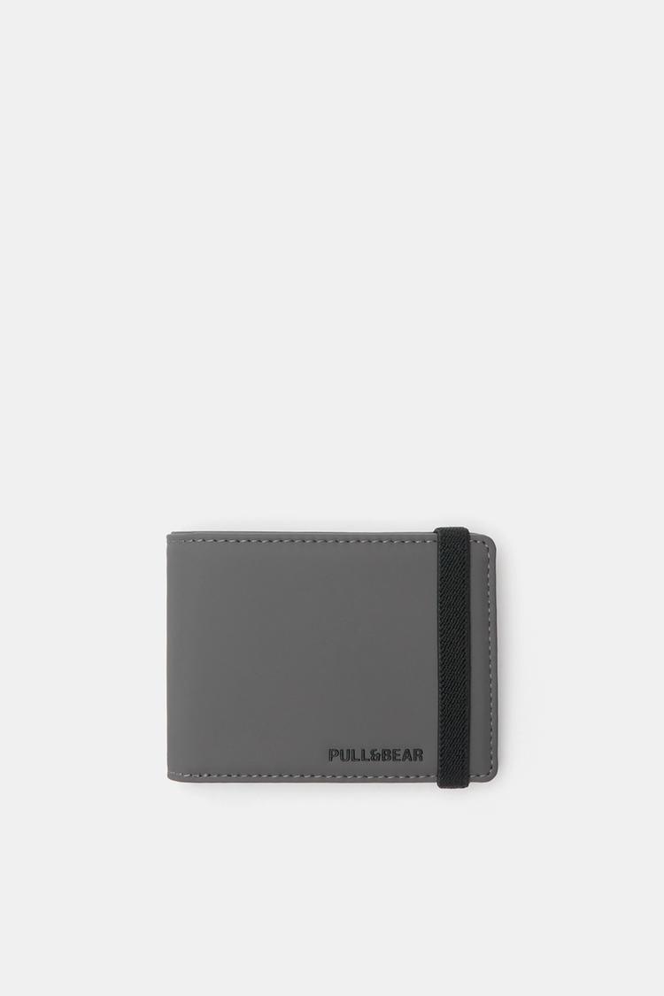 Rubberised wallet — Grey