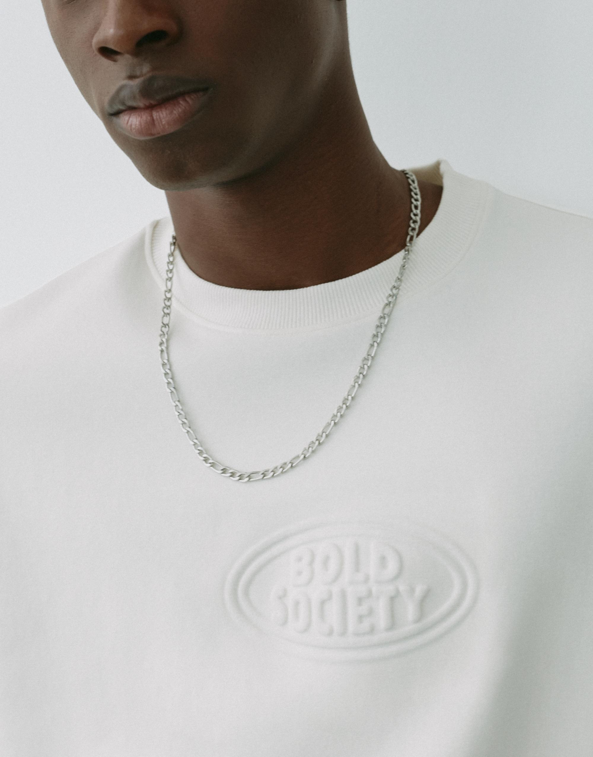 Short sleeve sweatshirt with raised logo — Off white