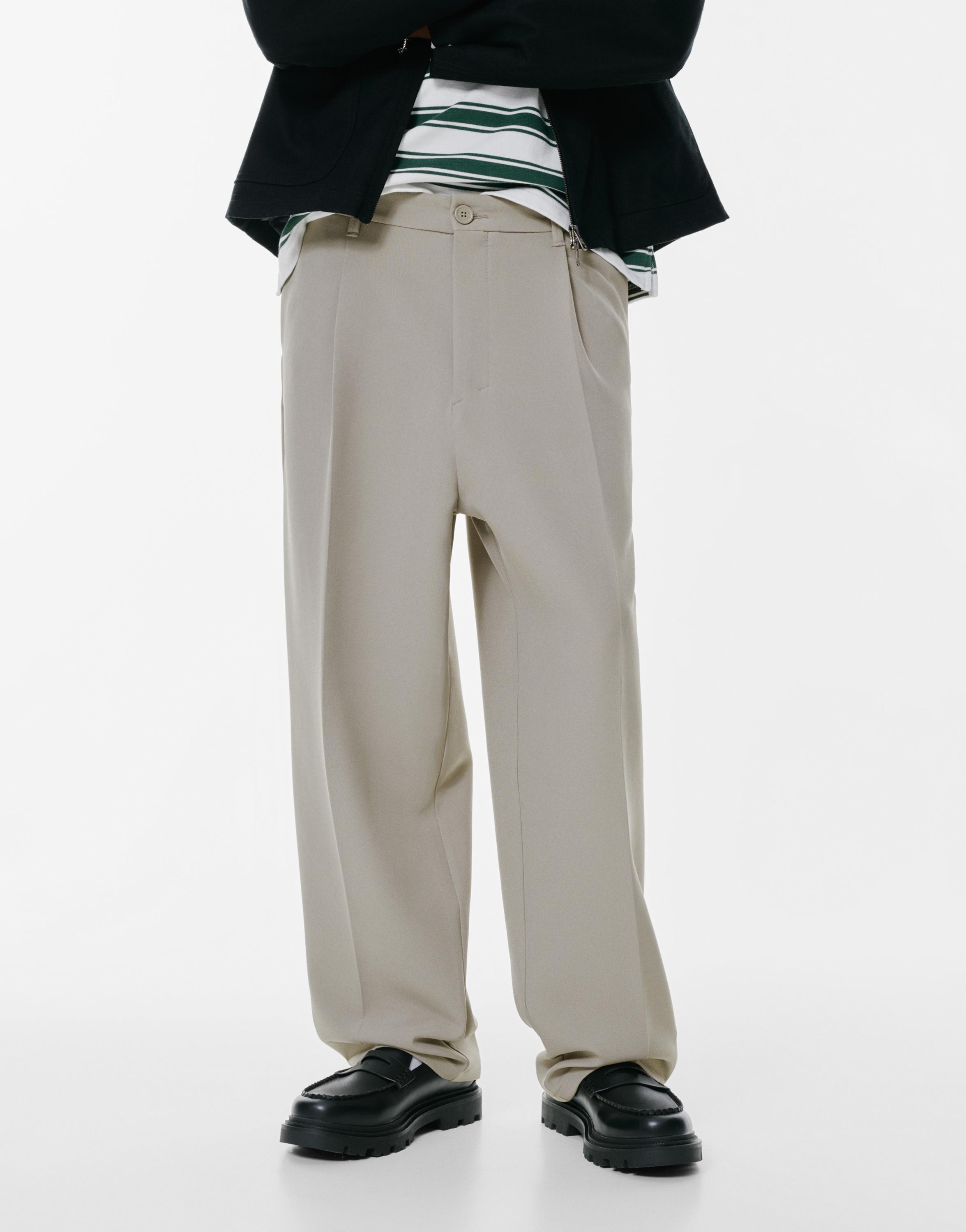 Tailored trousers — Taupe