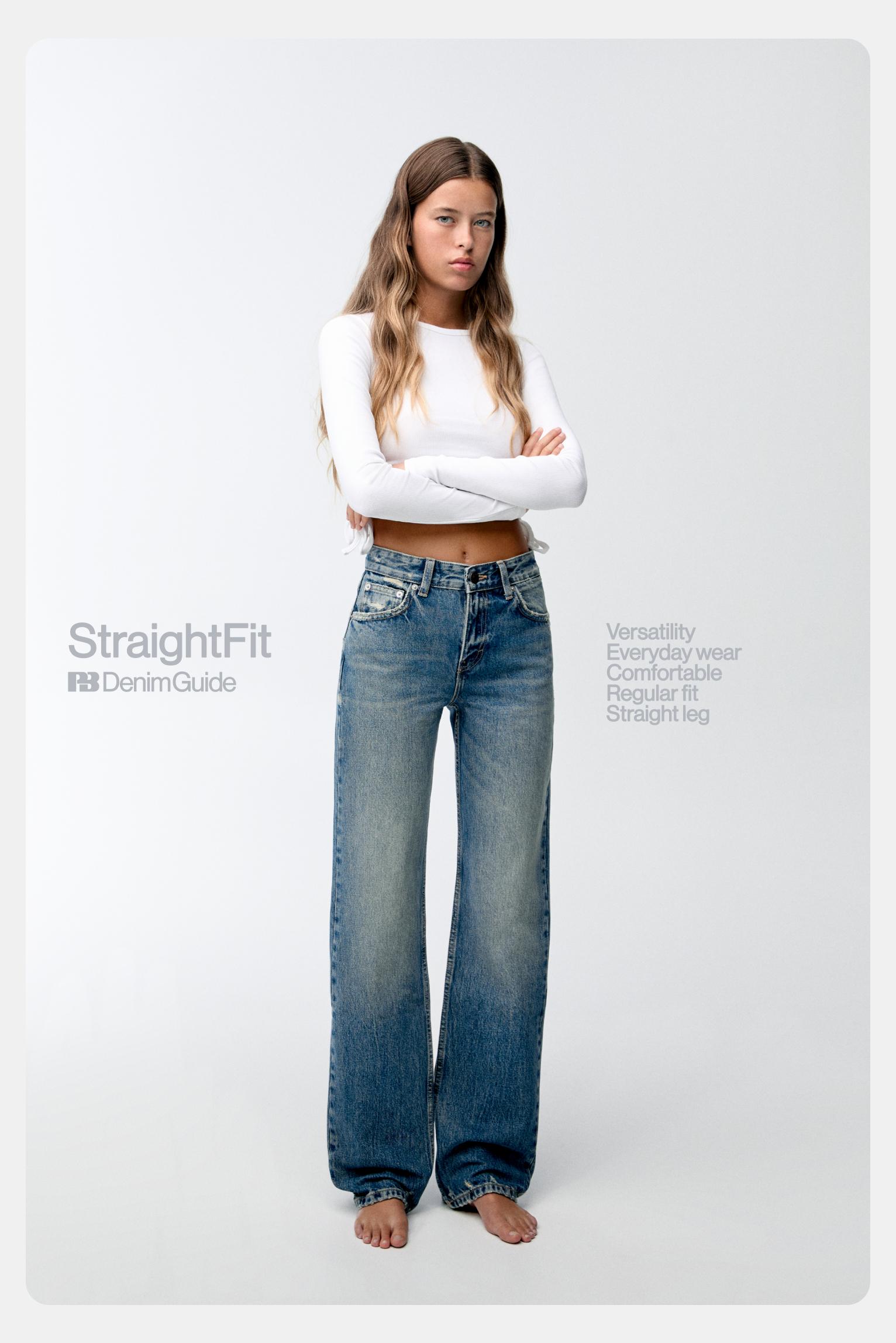 Straight Jeans Collection Woman PULL BEAR Singapore