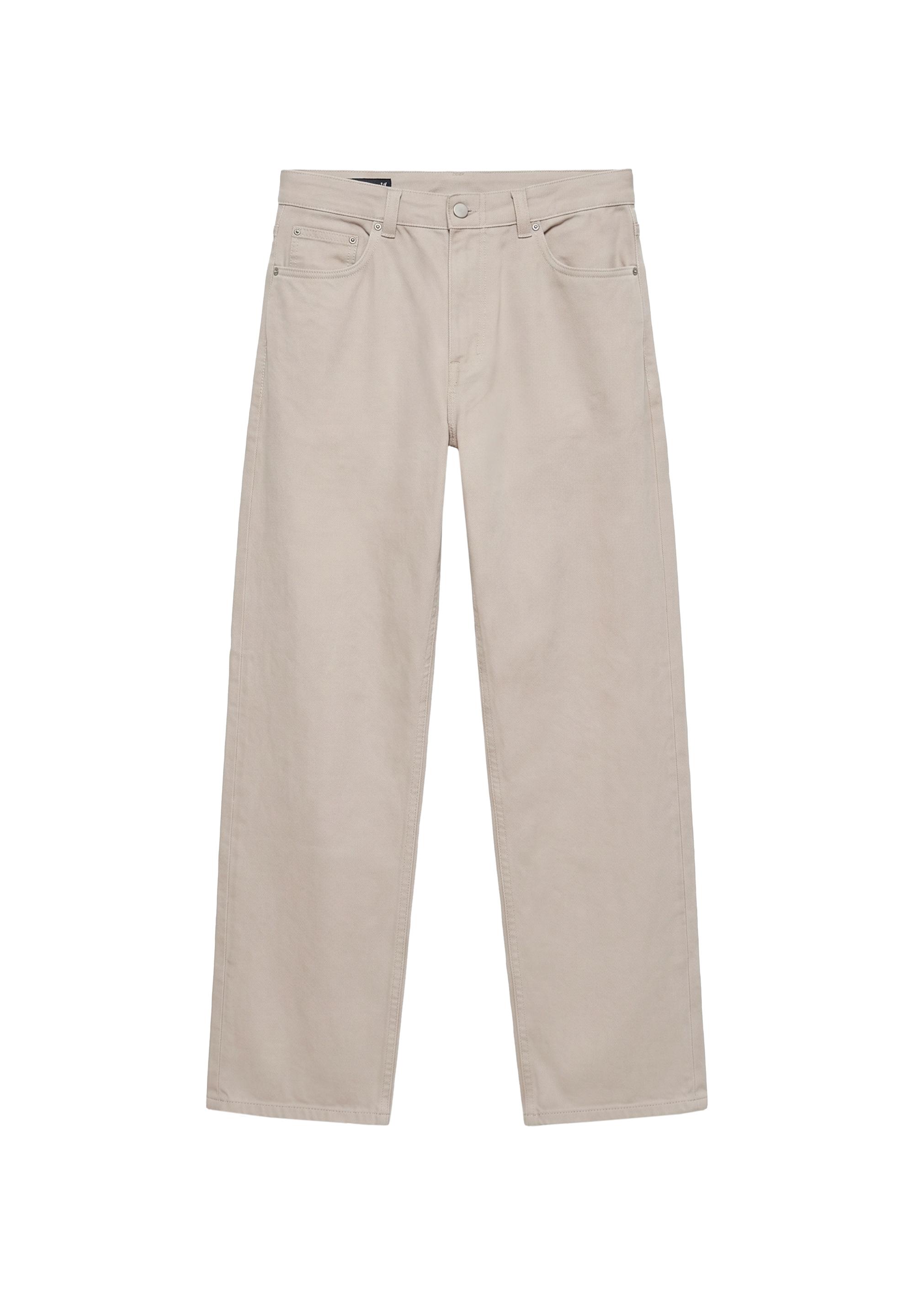 Straight-leg trousers — Stone