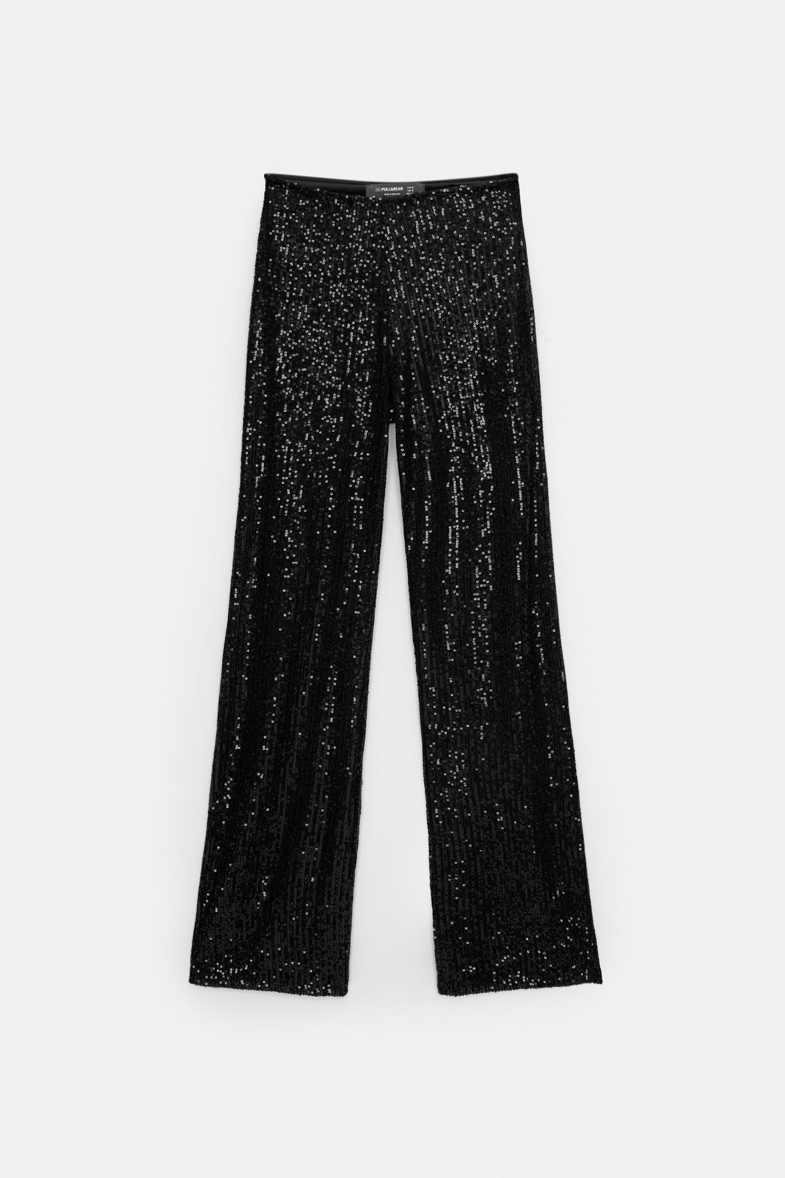 Pull and bear wide leg trousers best sale