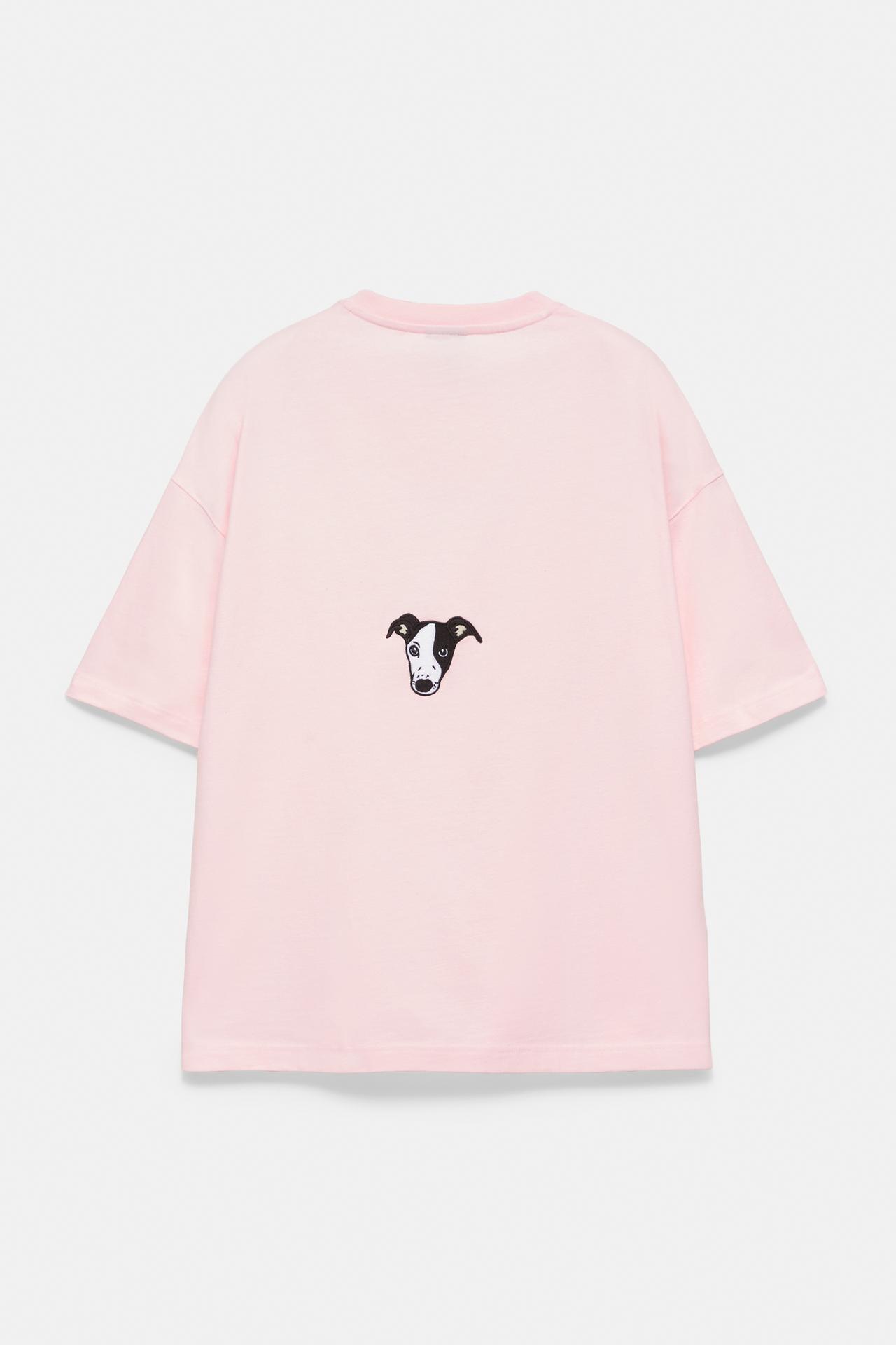 Dog Person graphic T-shirt — Pink