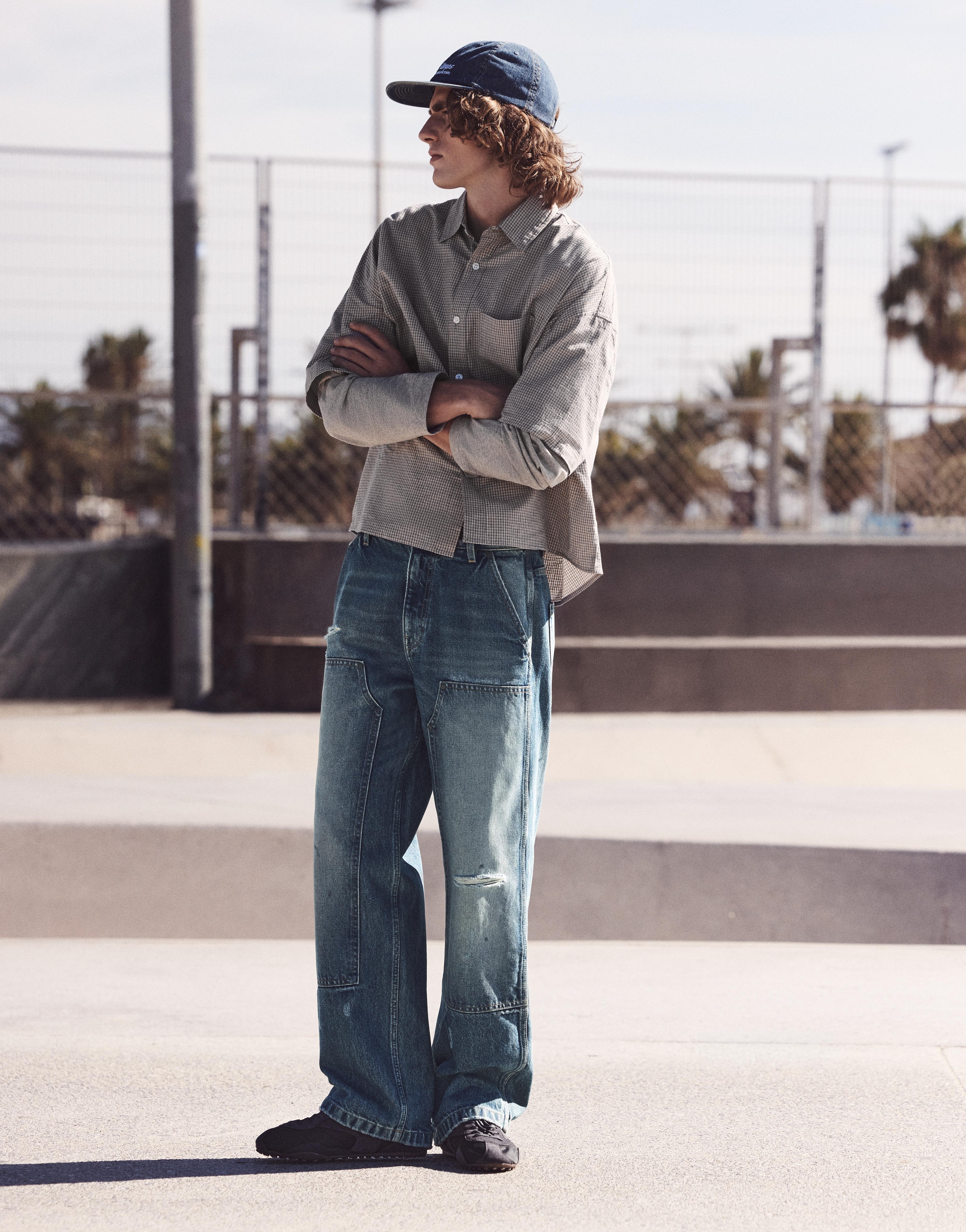 Baggy jeans — Medium blue