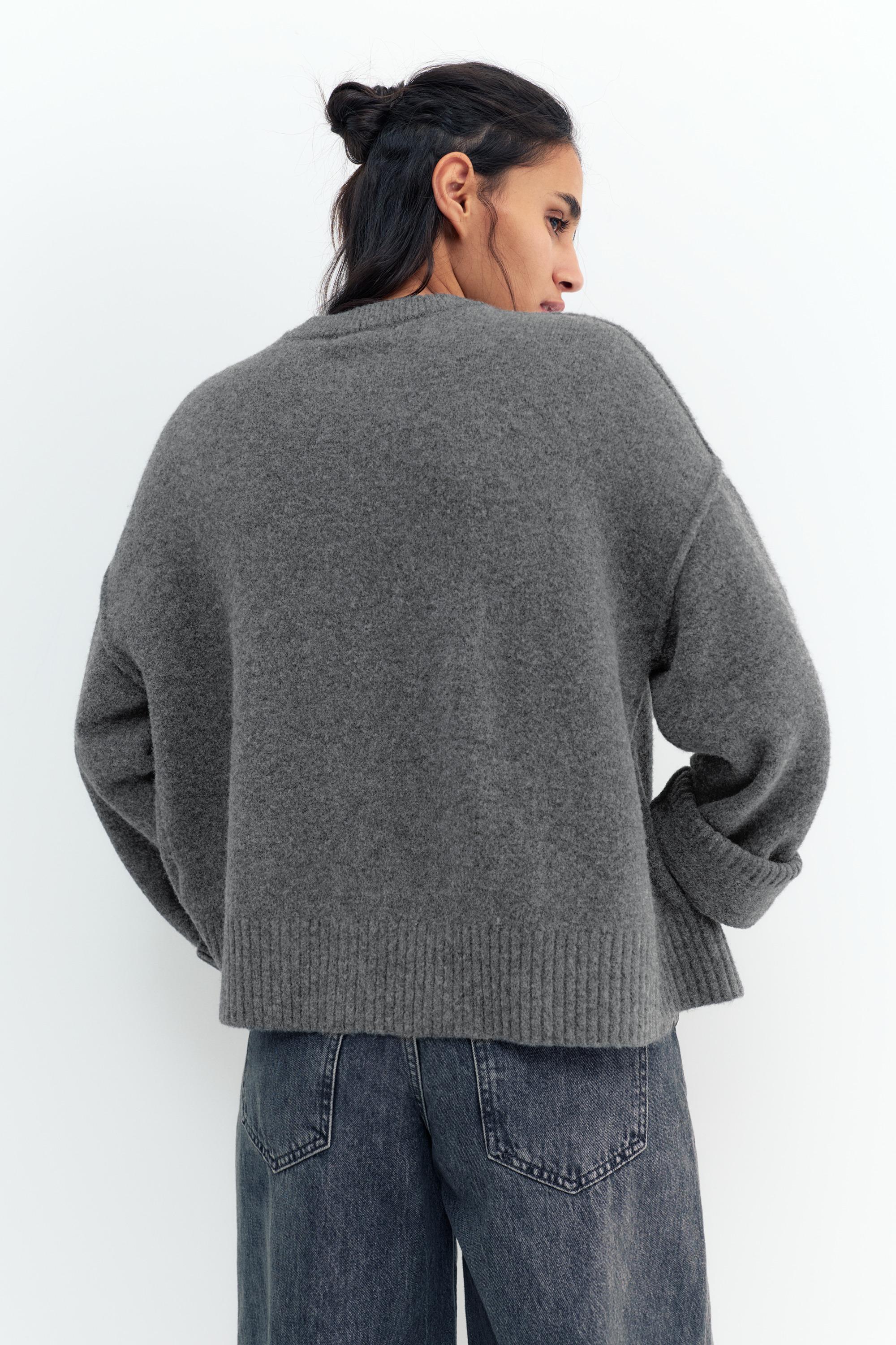 Soft knit cardigan — Anthracite grey