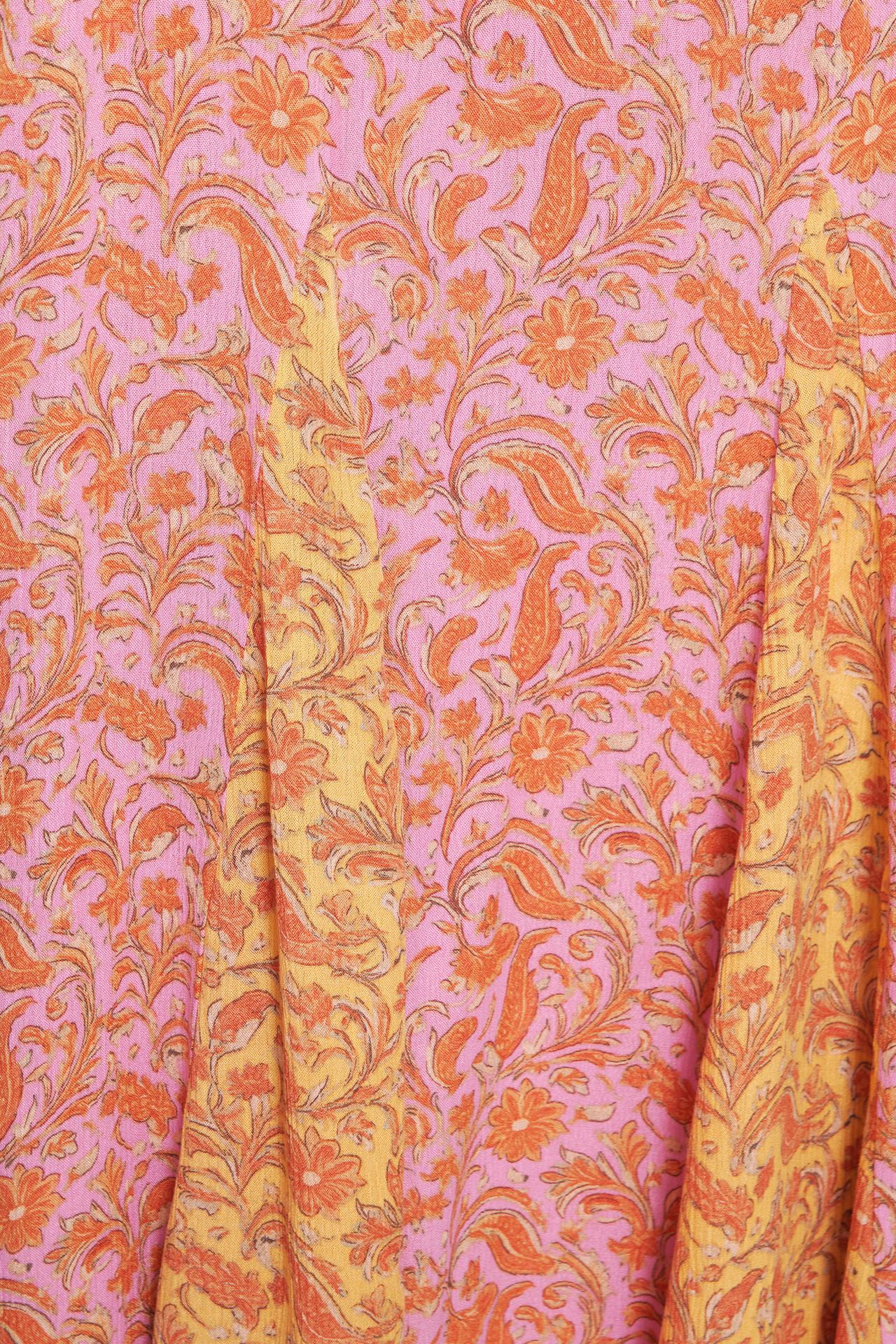 Printed halter midi dress — Pink