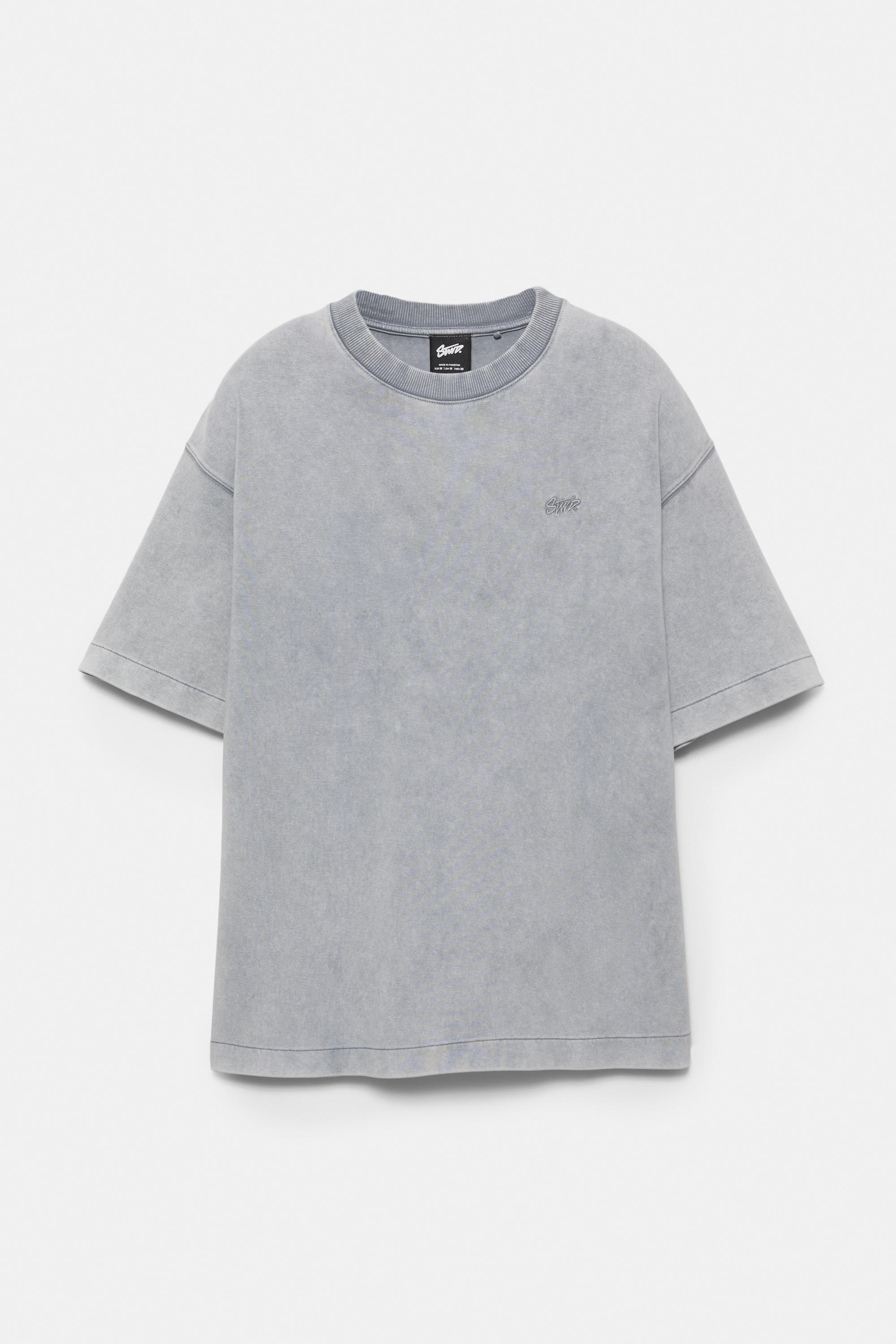 Soluk efektli STWD t-shirt - Görsel 3