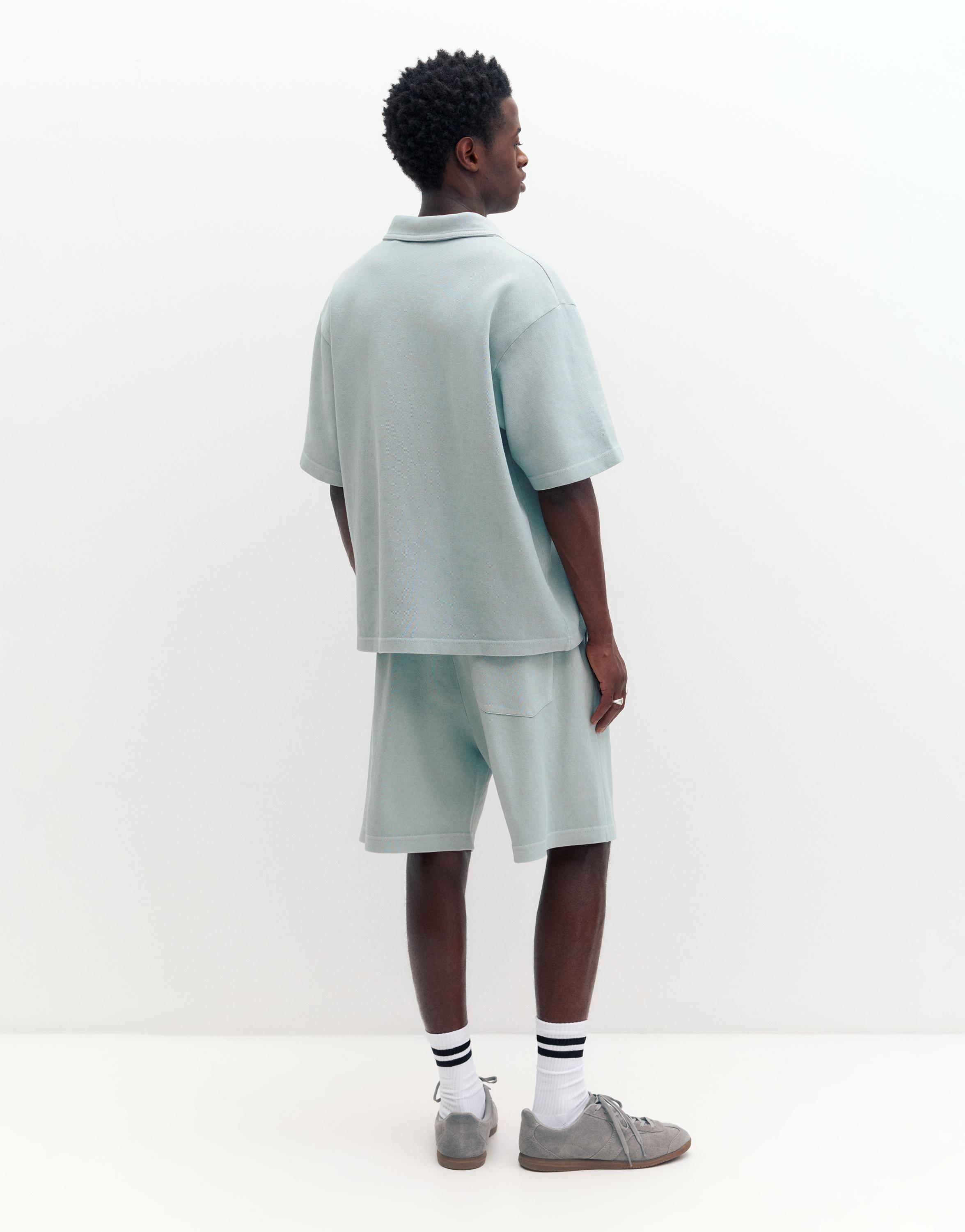 Dokulu jogger bermuda - Görsel 24