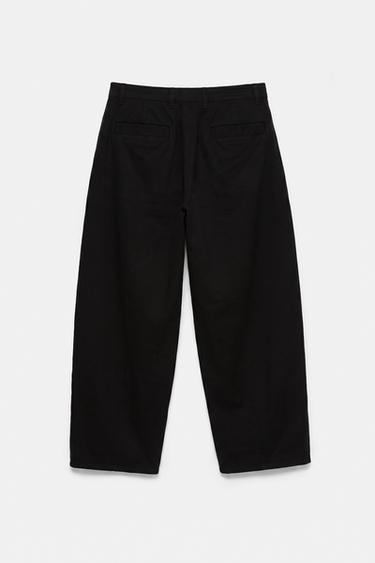 Baggy darted chinos — Black 8