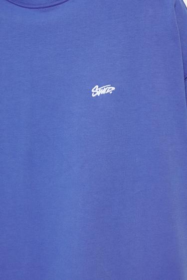 STWD logo boxy T-shirt — Blue 8