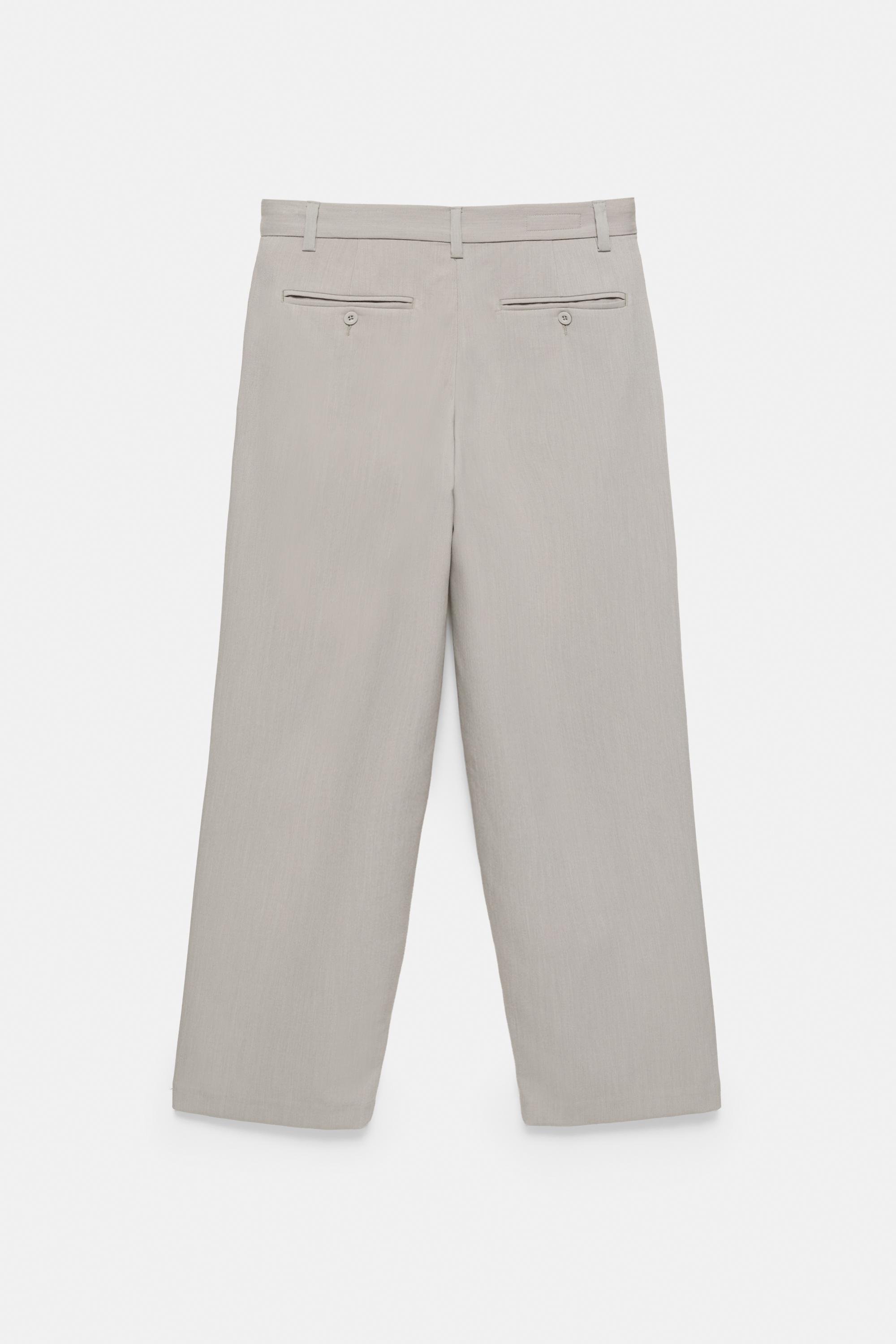 Tailored darted trousers — Stone
