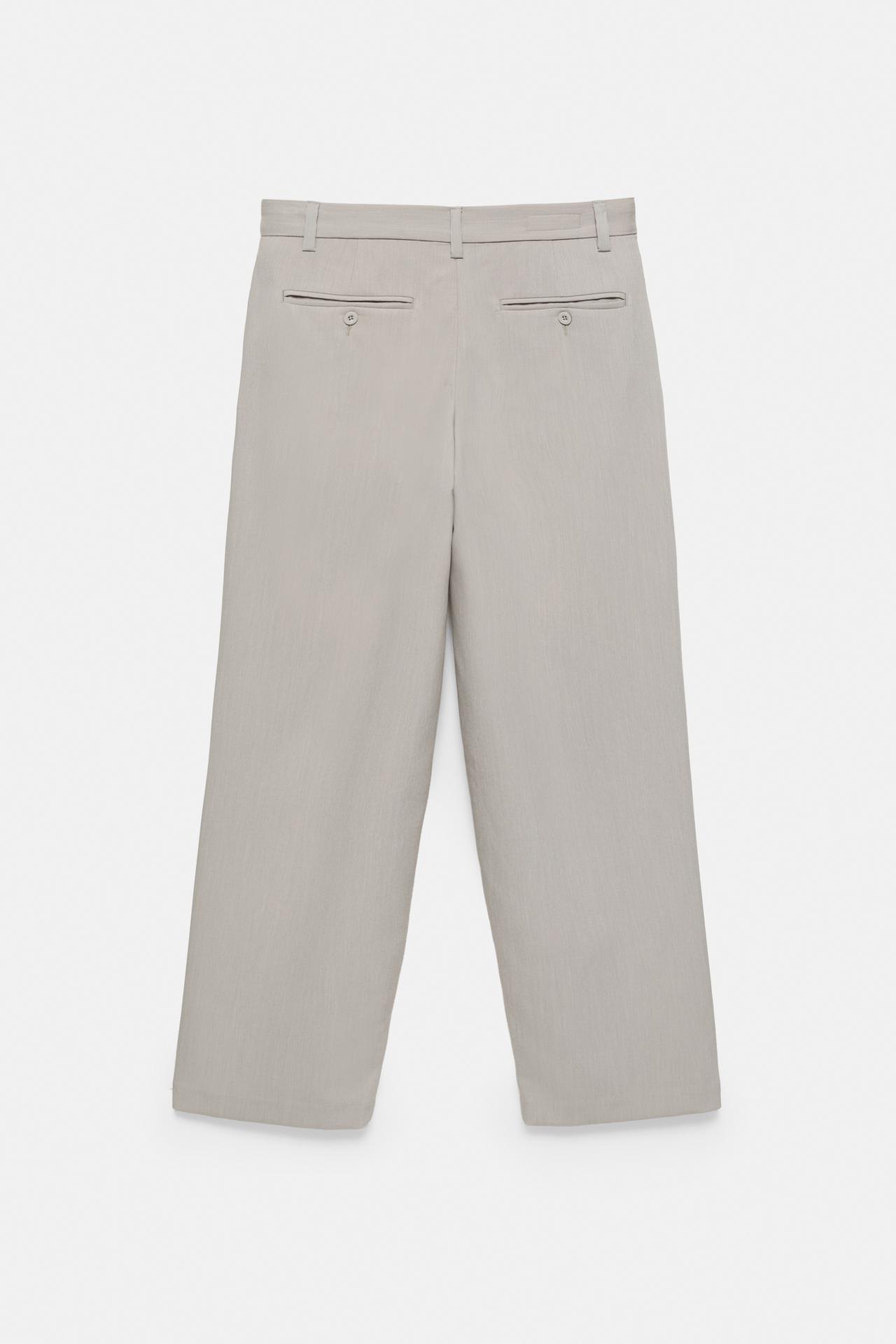 Tailored darted trousers — Stone