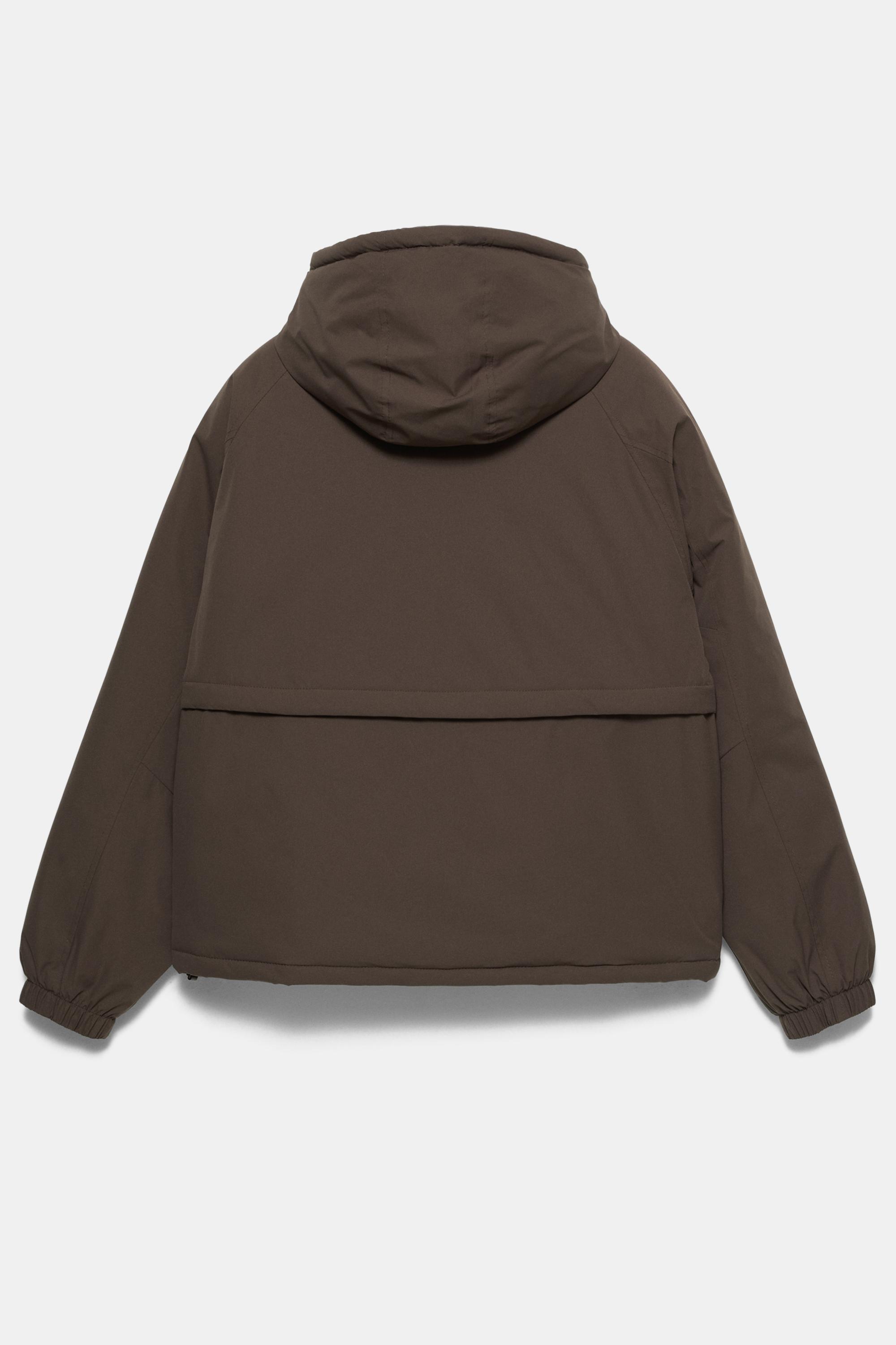 Dik yaka şişme mont - Görsel 11