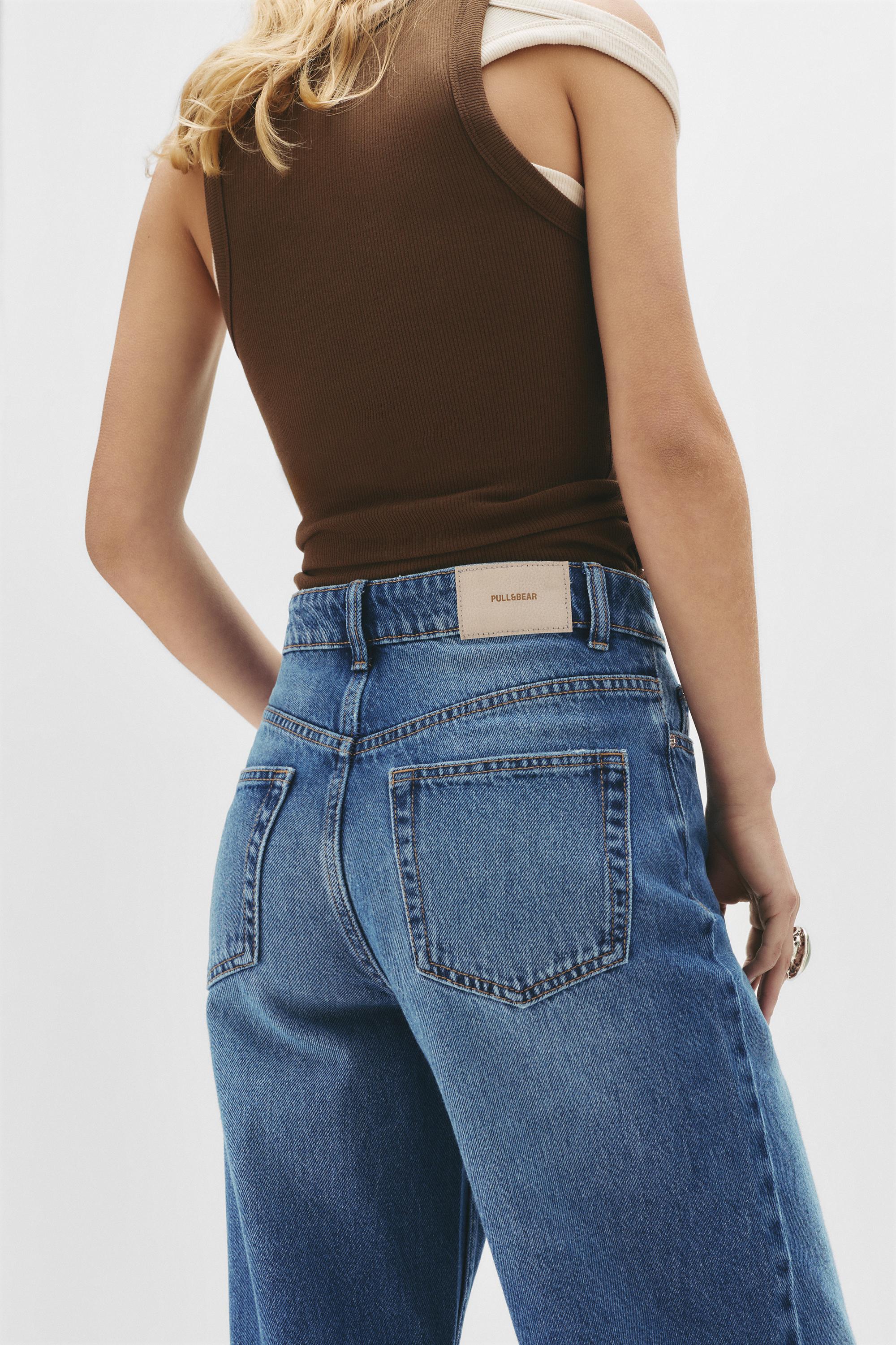 Wide leg yüksek bel jean - Görsel 159