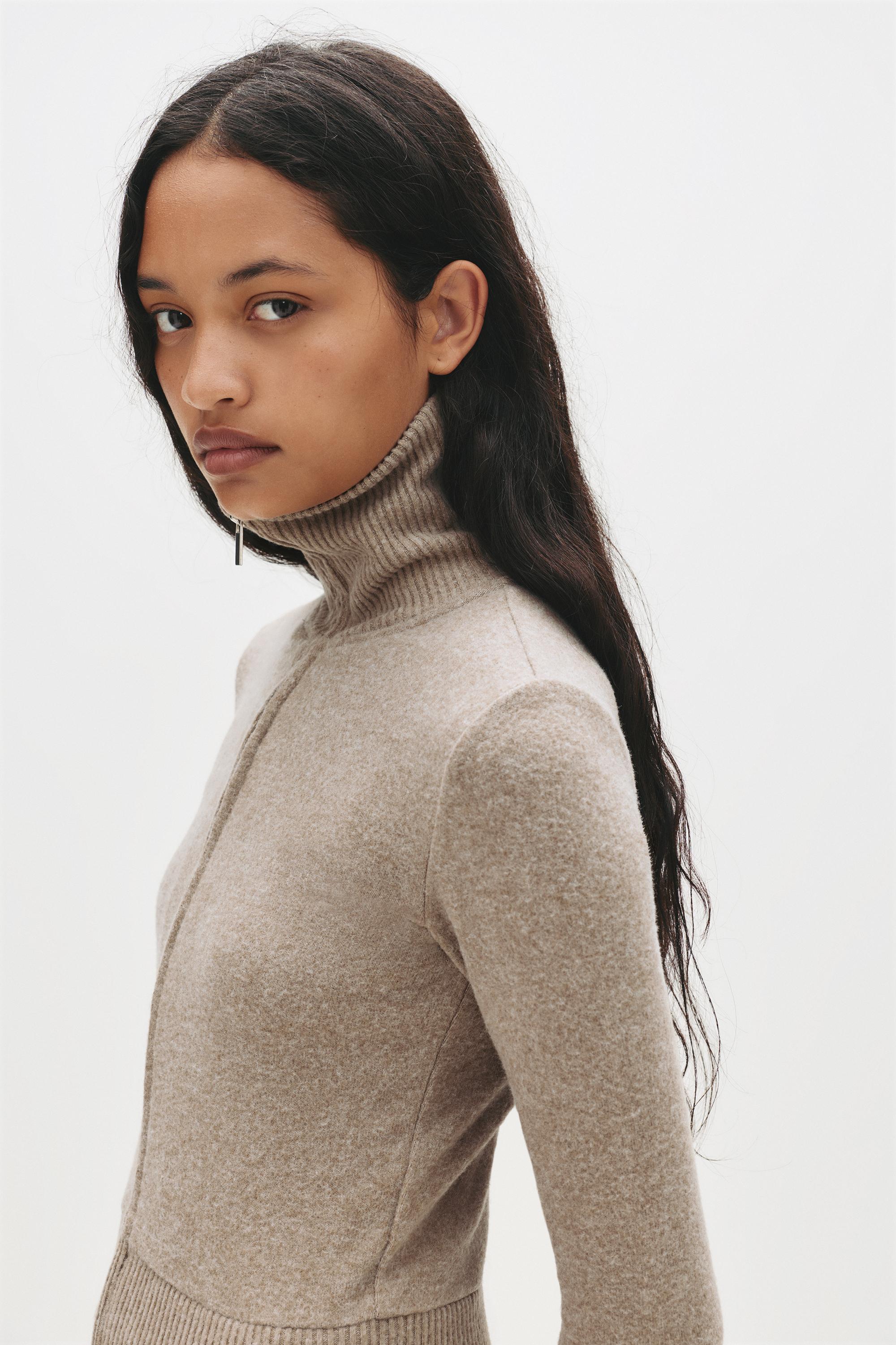 Soft-Touch-Jacke Mit Reißverschluss