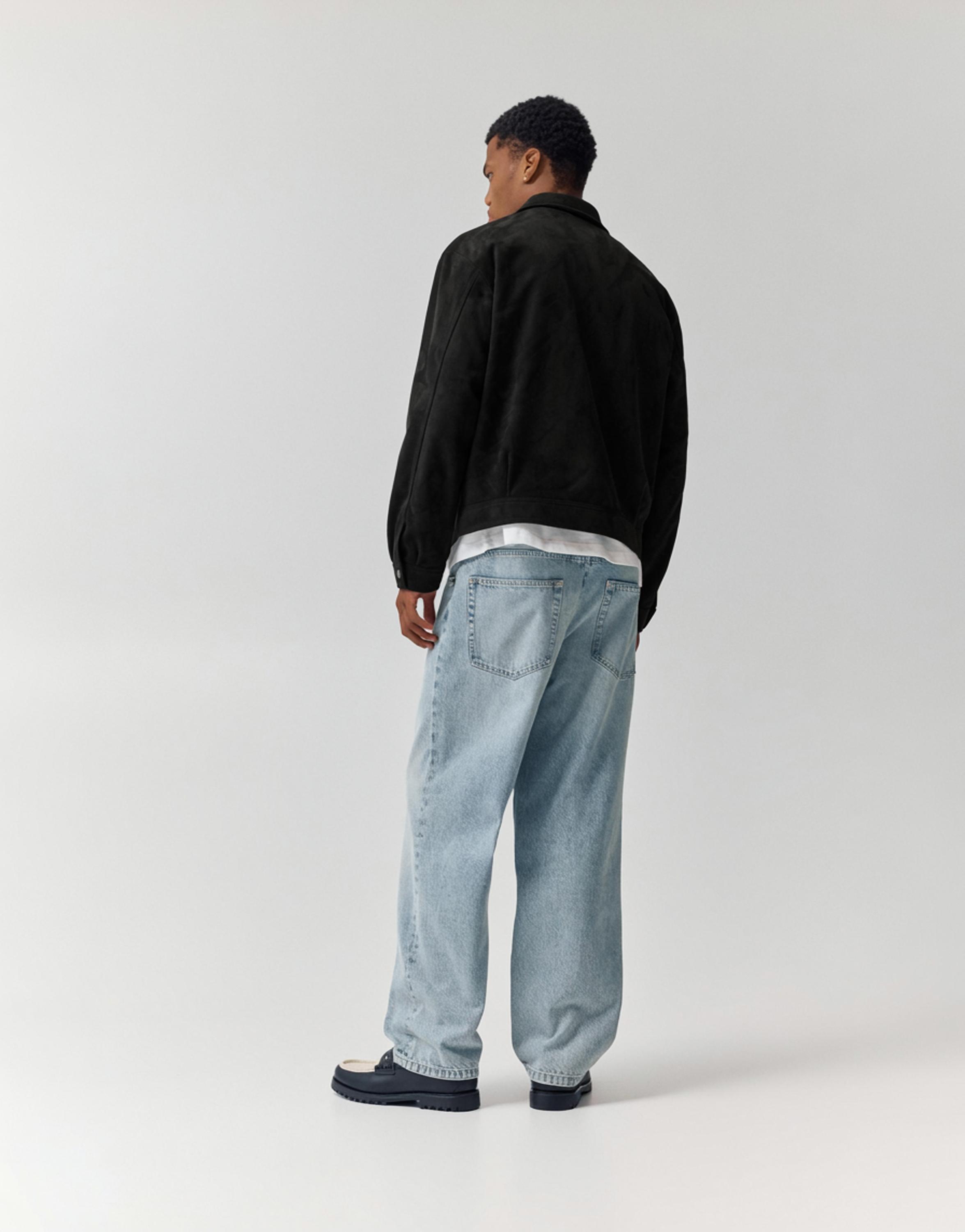 Suni süet ceket - Görsel 13