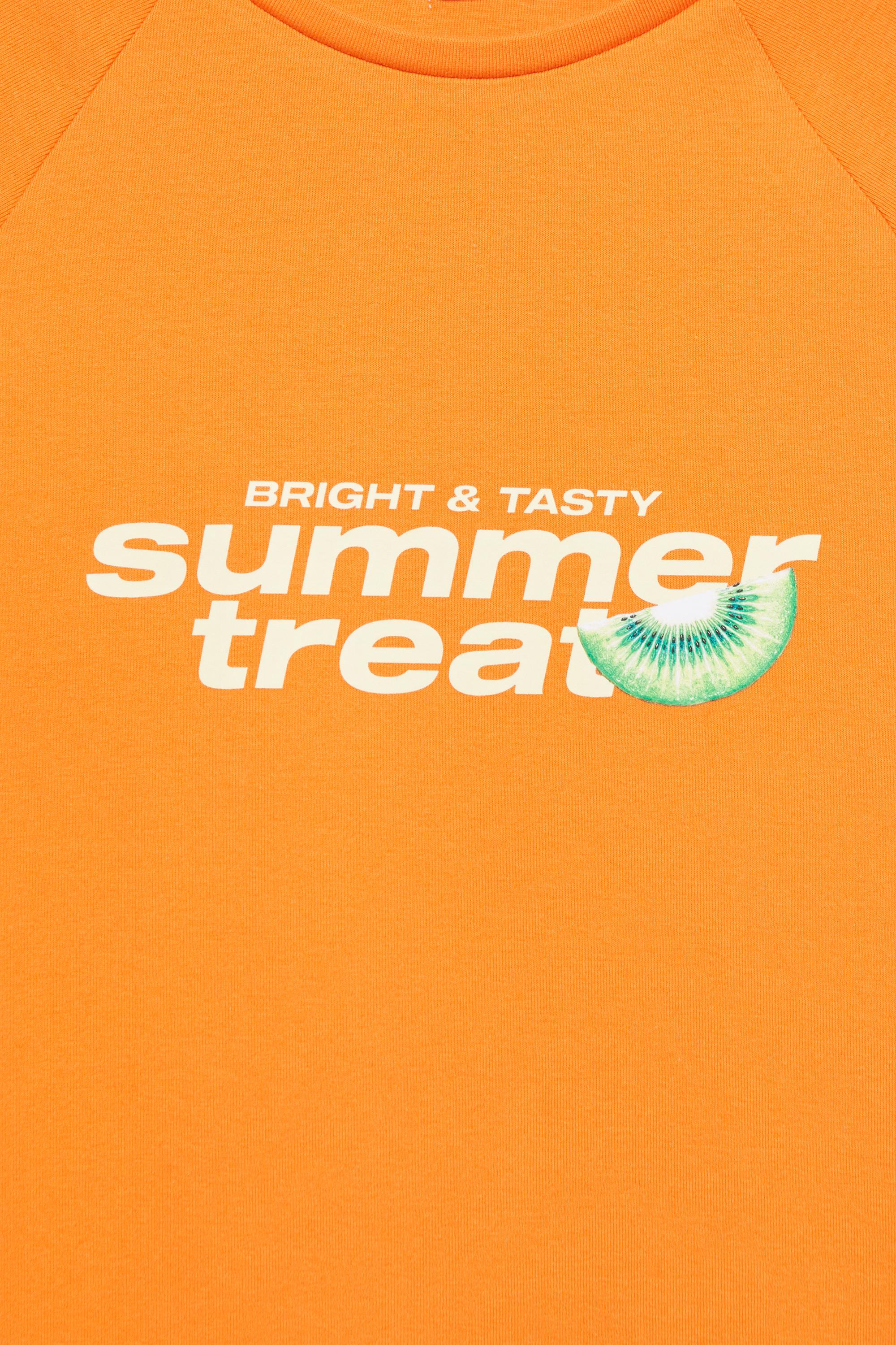 Fruit graphic T-shirt — Orange