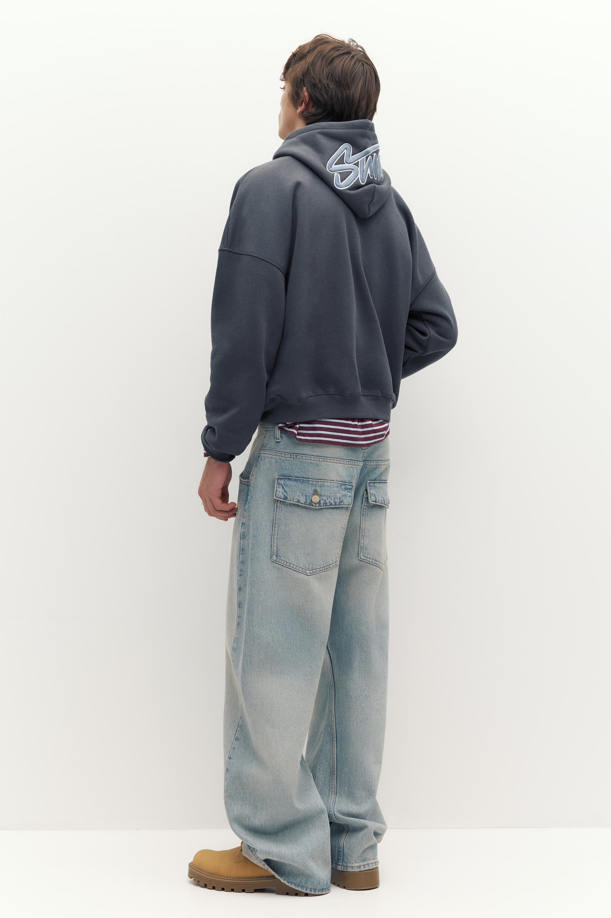 STWD İşlemeli kapüşonlu sweatshirt - Görsel 5