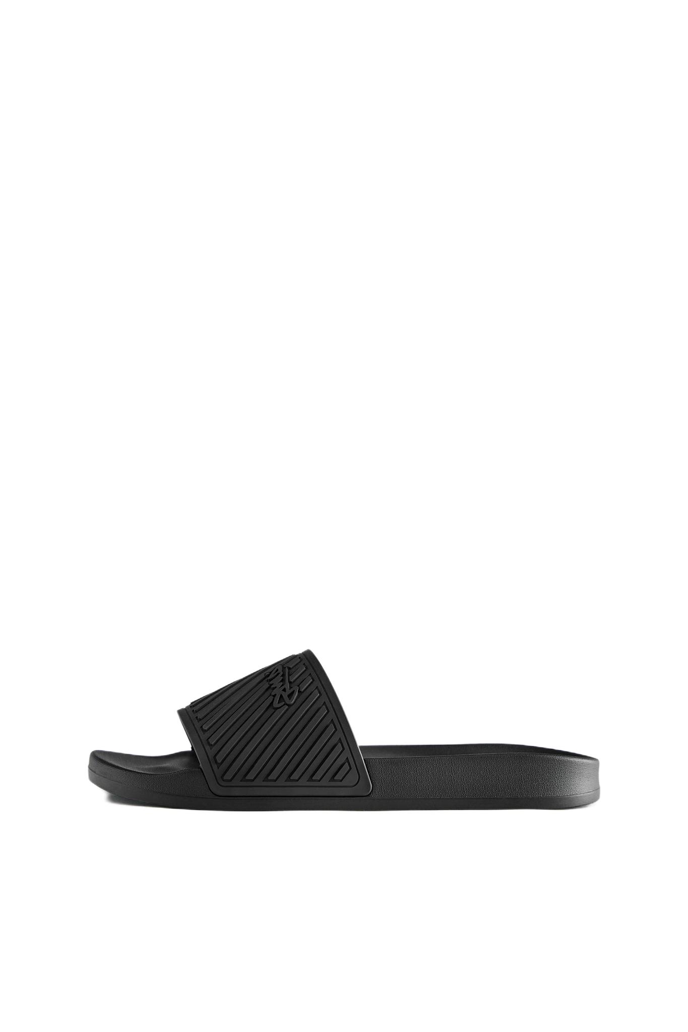 STWD rubberised sandals — Black