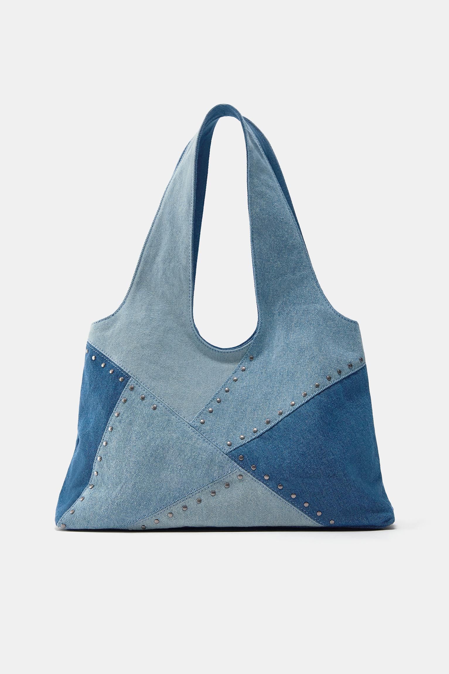Denim patchwork shopper bag — Jeans