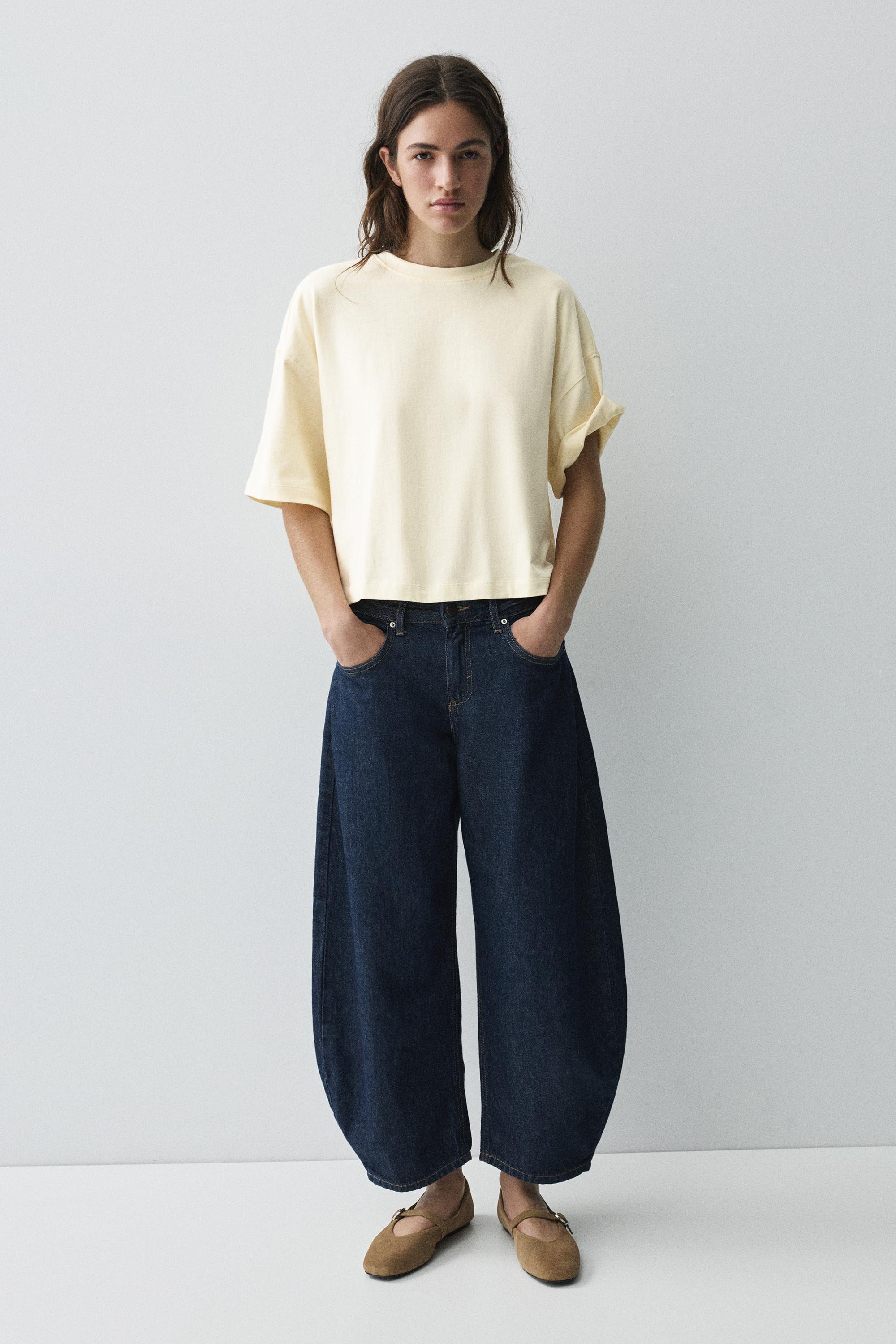 Boxy fit short sleeve T-shirt — Vanilla