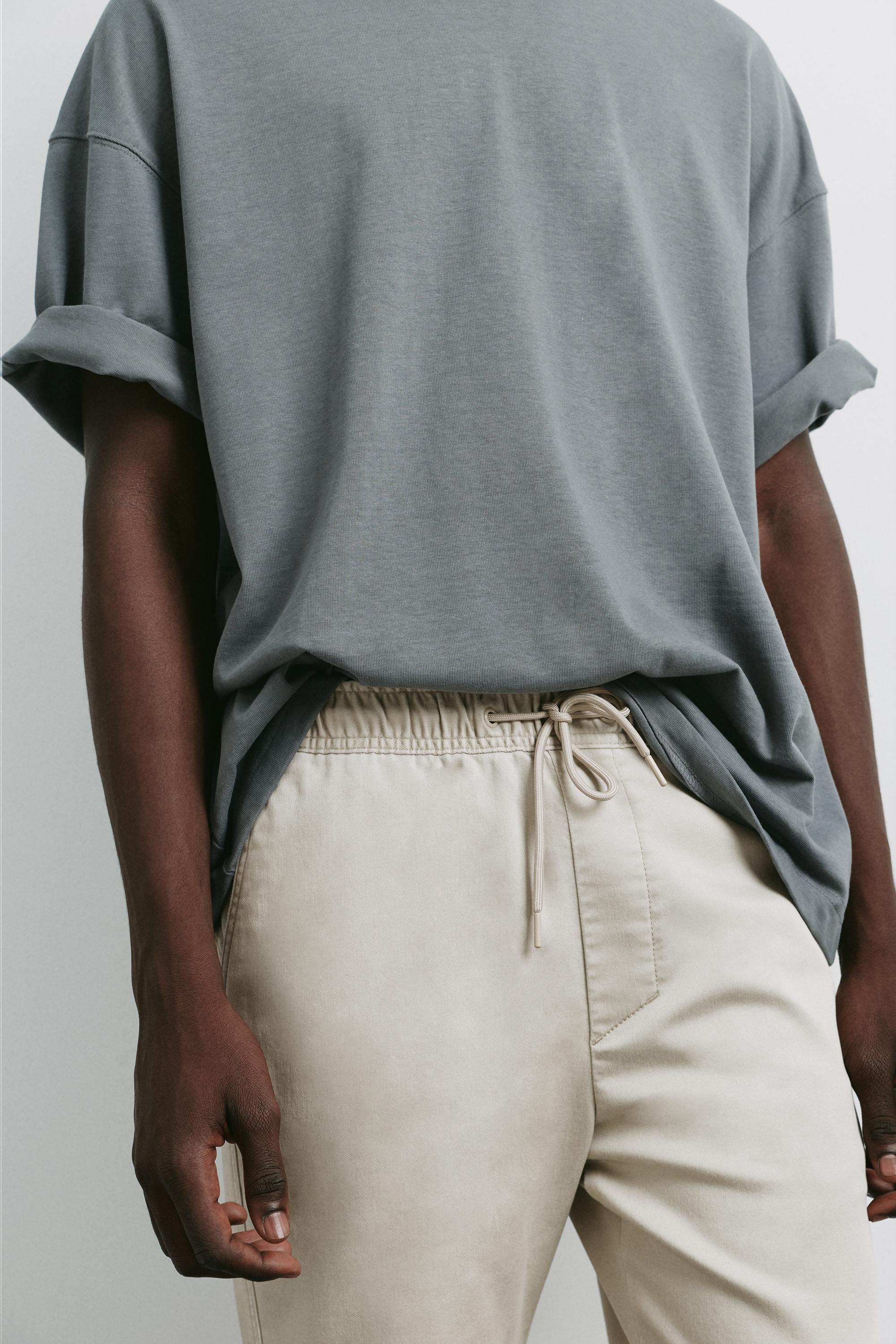 Regular fit jogging trousers — Beige