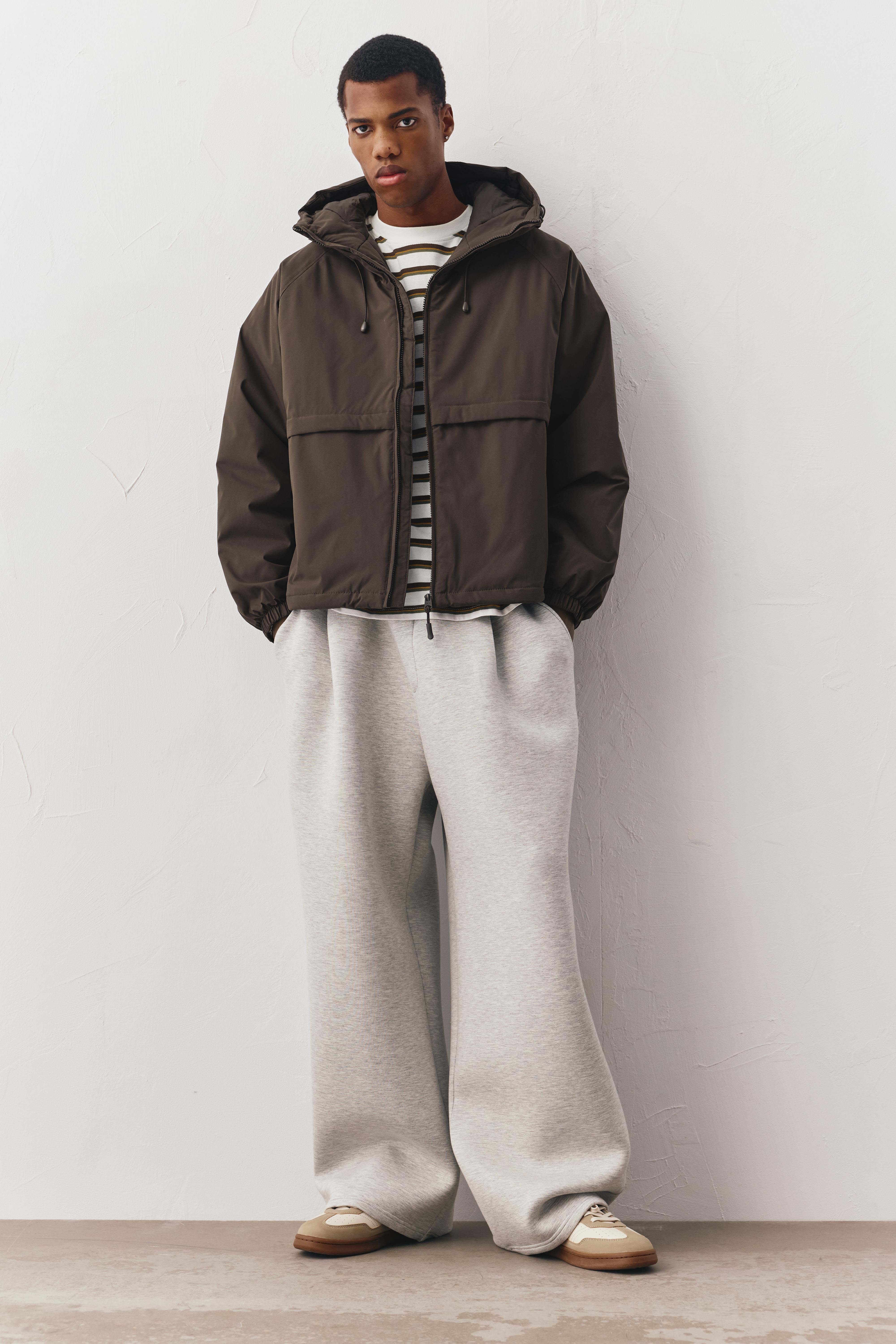 Dik yaka şişme mont - Görsel 7