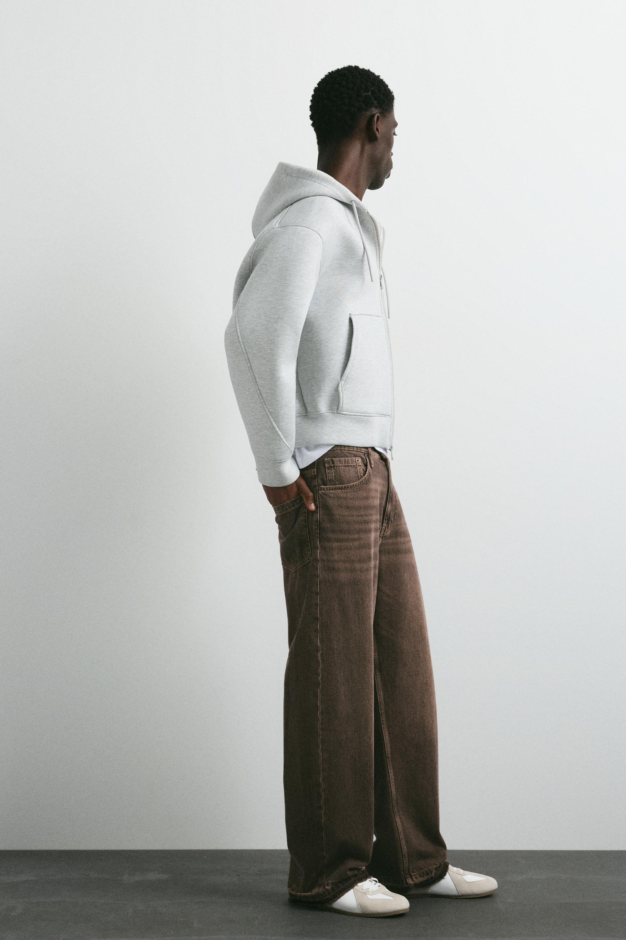 Wide-leg jeans — Brown