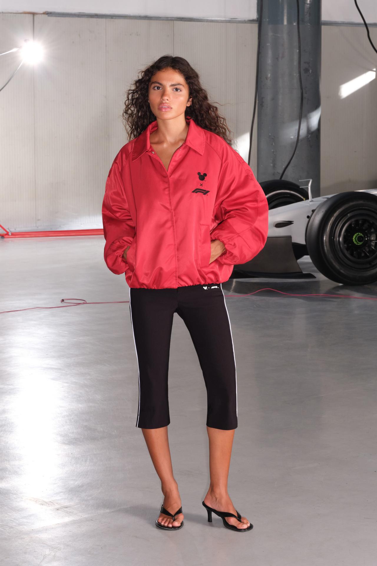 Disney x F1 red puffer jacket — Red