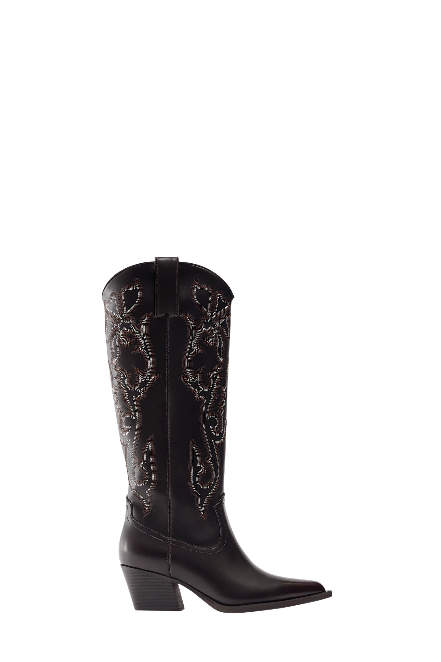 cowboy boots — Maroon